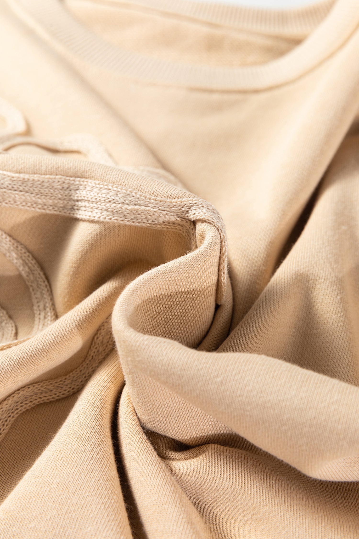 Parchment Embroidered Flower Pattern Drop Shoulder Sweatshirt-Tops/Sweatshirts & Hoodies-[Adult]-[Female]-2022 Online Blue Zone Planet