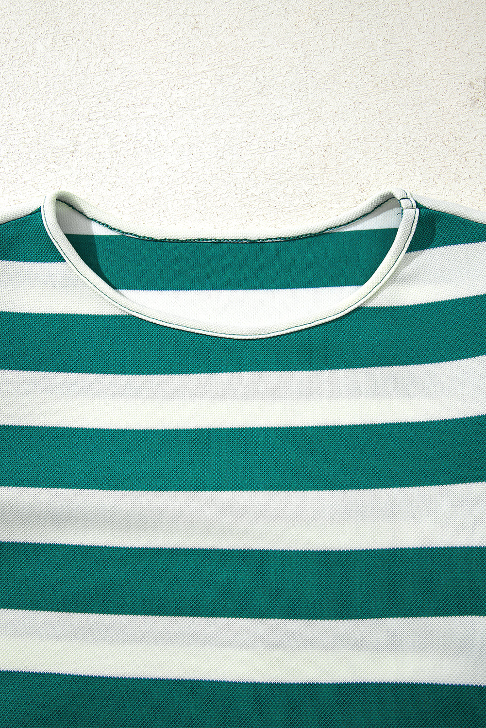 Green Stripe Flutter Sleeve Round Neck Shift Dress-TOPS / DRESSES-[Adult]-[Female]-2022 Online Blue Zone Planet