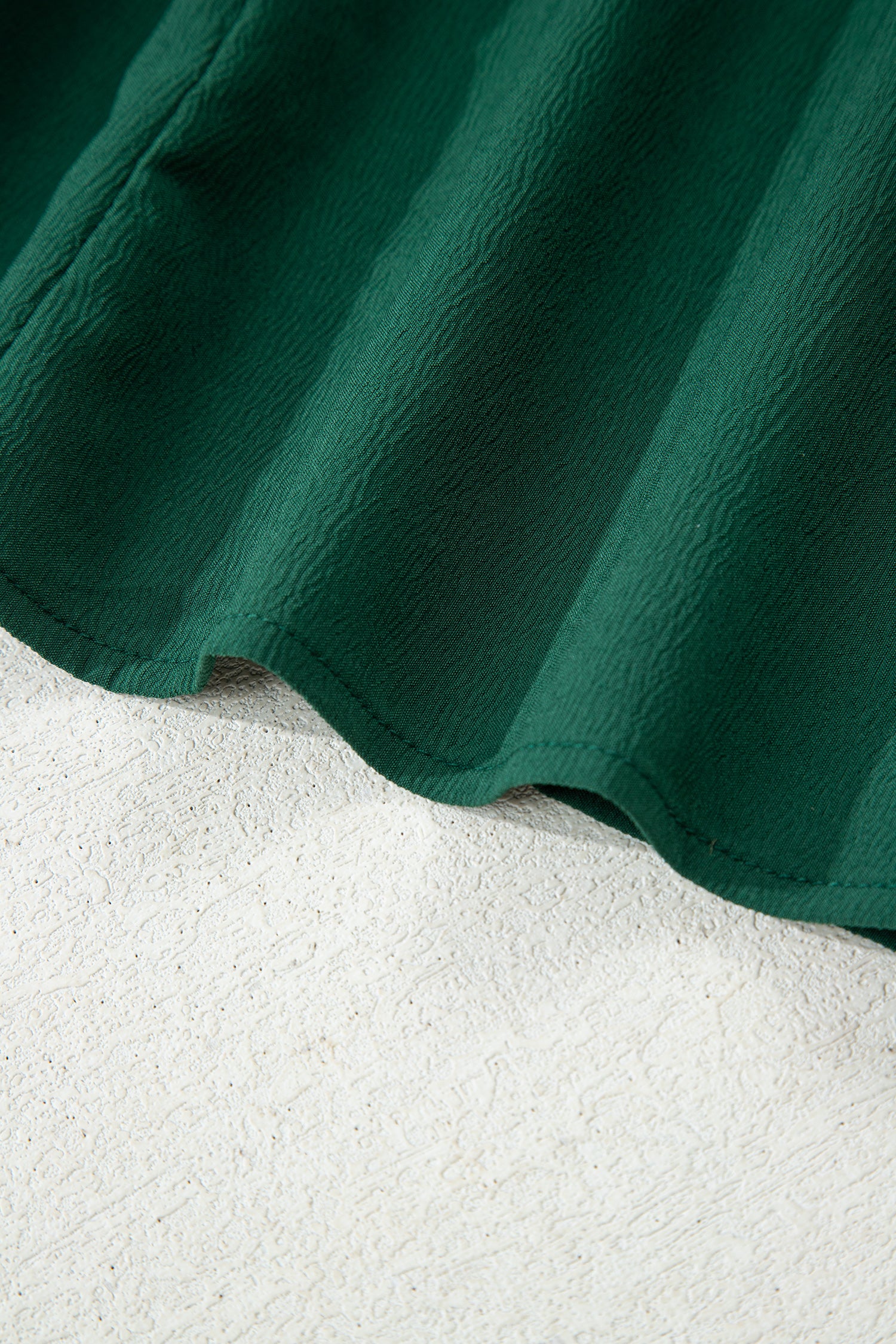 Blackish Green Solid Long Sleeve Button V Neck Tiered Maxi Dress-TOPS / DRESSES-[Adult]-[Female]-2022 Online Blue Zone Planet