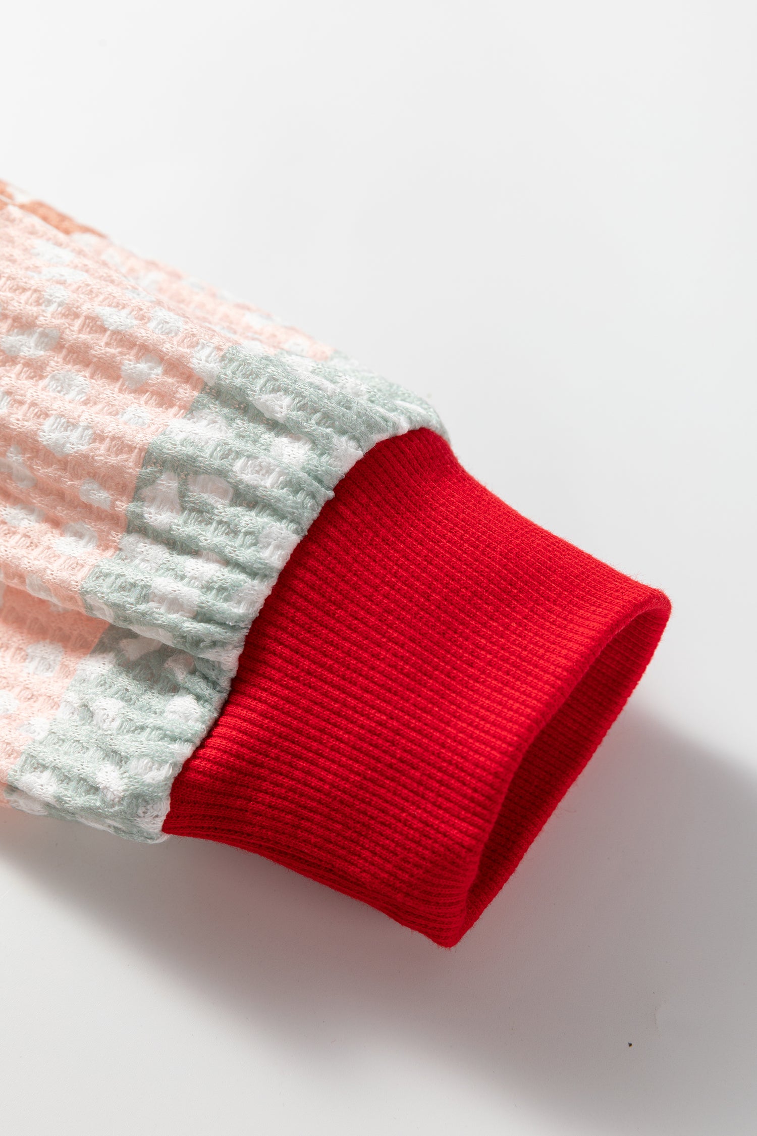 Jet Stream Contrast Leopard Color Block Sleeve Loose Pullover-Tops/Long Sleeve Tops-[Adult]-[Female]-2022 Online Blue Zone Planet