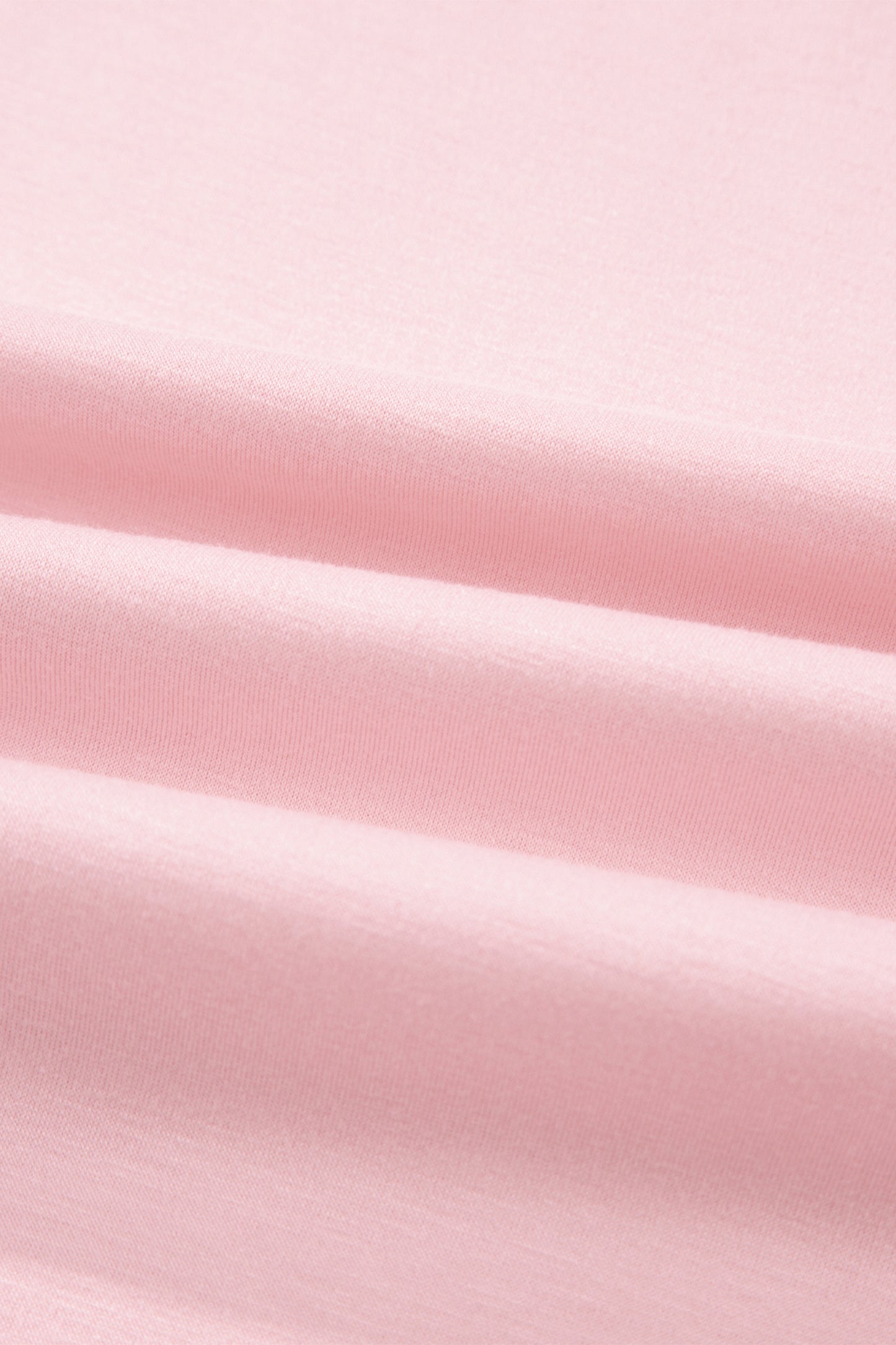 Light Pink Solid Color Exposed Seam Mock Neck Oversize Tee Casual Shorts 2pcs Outfit-Two Piece Sets/Short Sets-[Adult]-[Female]-2022 Online Blue Zone Planet
