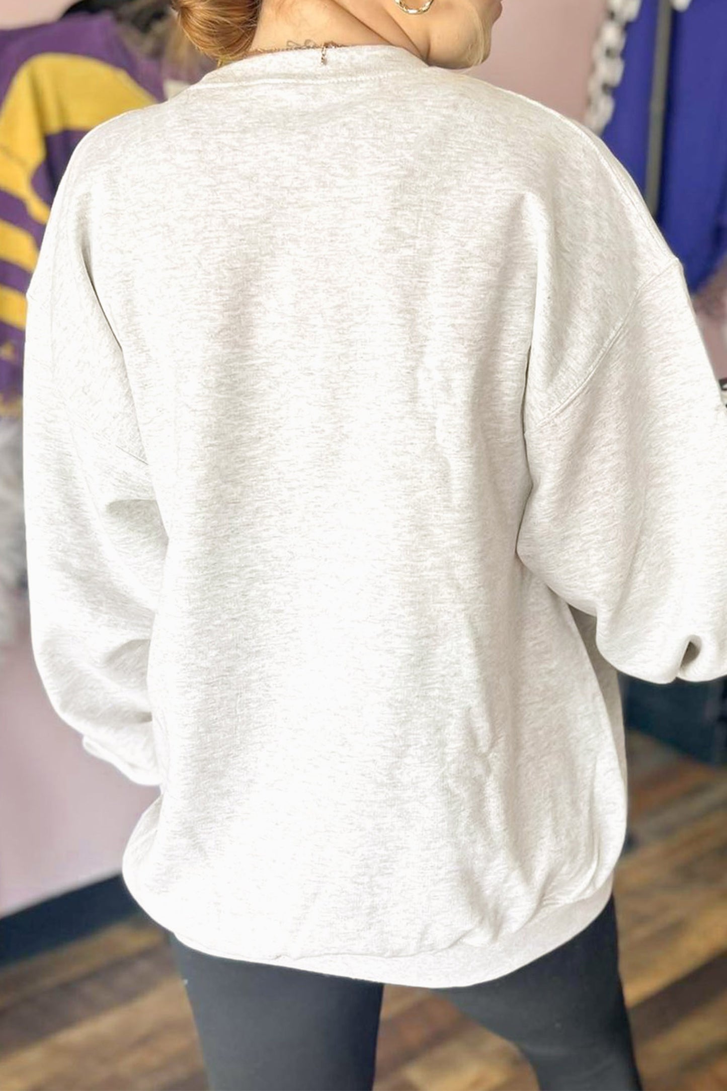 Light Grey Casual KY Open Front Tunic Sweatshirt-Graphic/Graphic Sweatshirts-[Adult]-[Female]-2022 Online Blue Zone Planet
