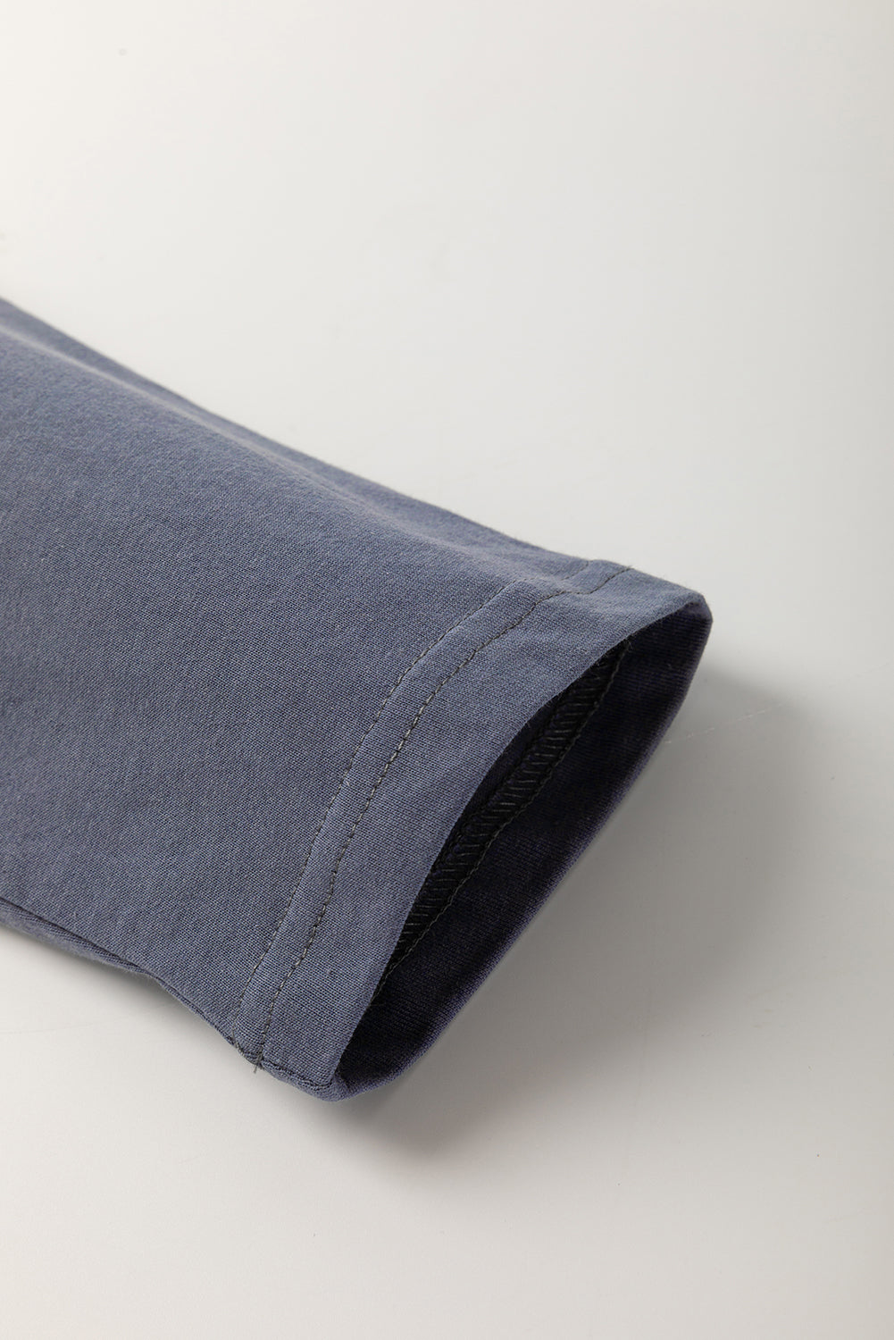 Dark Blue Leopard Colorblock Patchwork Long Sleeve Drop Shoulder Top-Tops/Long Sleeve Tops-[Adult]-[Female]-2022 Online Blue Zone Planet