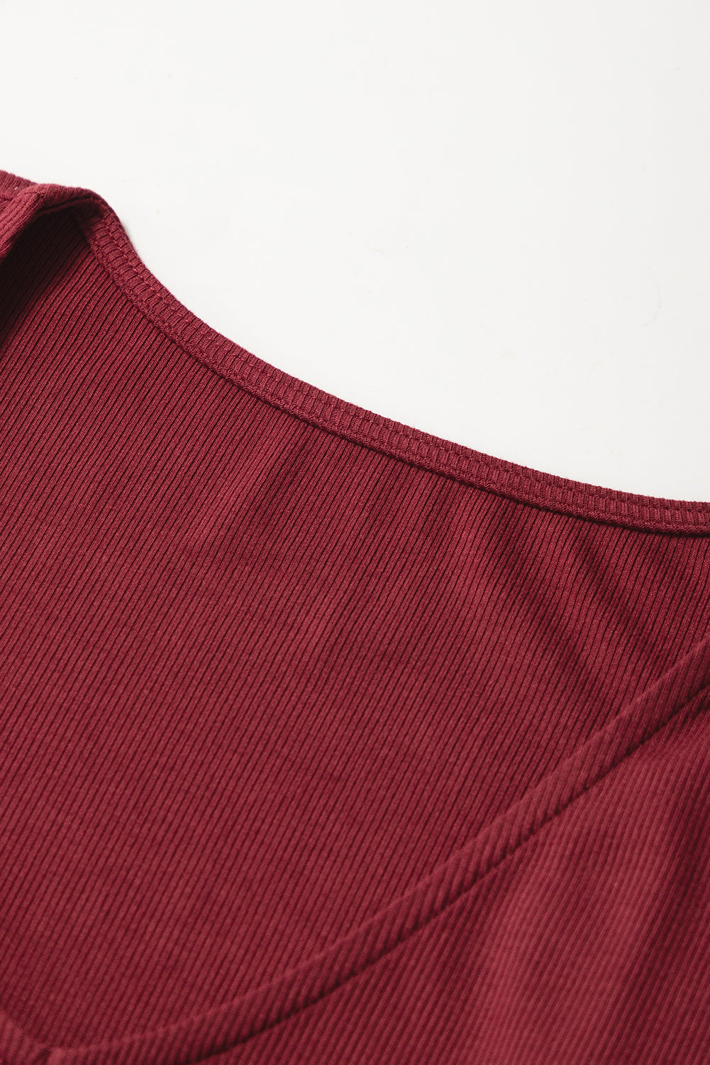 Red Dahlia Mesh Ruffled Sleeve Slim Fit V Neck Top-Tops/Blouses & Shirts-[Adult]-[Female]-2022 Online Blue Zone Planet