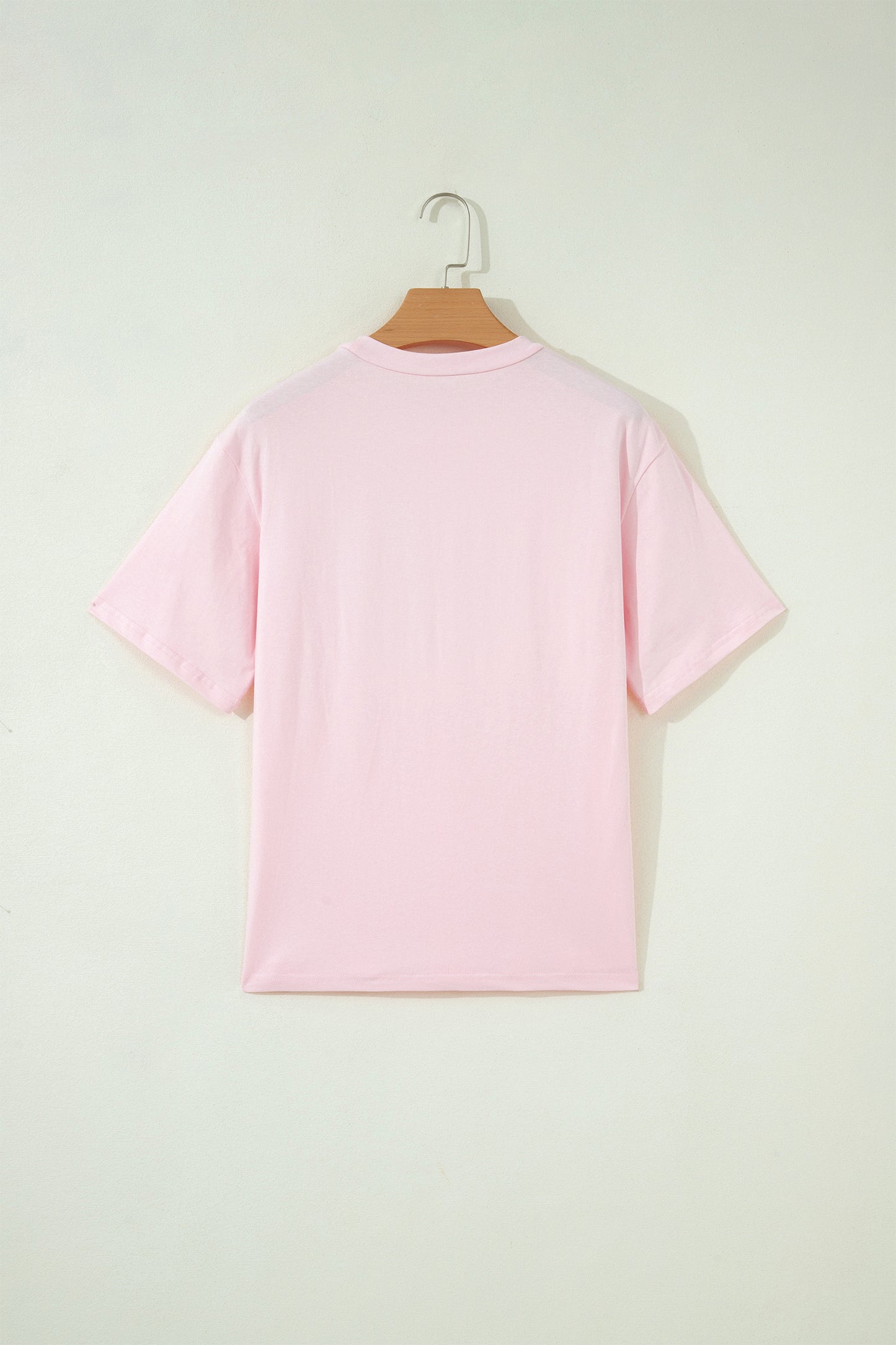 Pink Pray Sequin Leopard Multiple Patched Graphic Tee-Tops/Tops & Tees-[Adult]-[Female]-2022 Online Blue Zone Planet