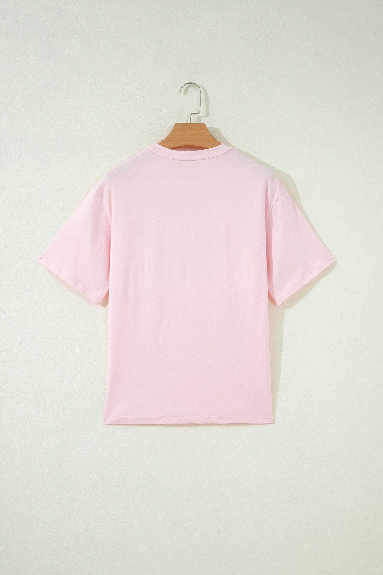 Pink Pray Sequin Leopard Multiple Patched Graphic Tee-Tops/Tops & Tees-[Adult]-[Female]-2022 Online Blue Zone Planet