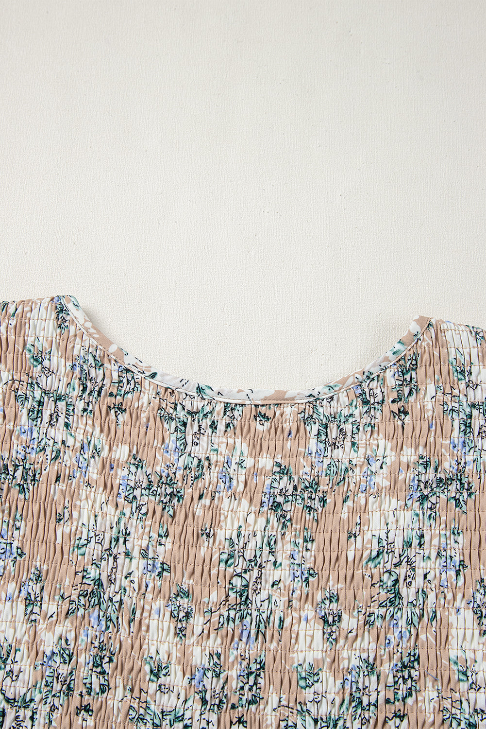 Blue Zone Planet | Khaki Maple Grove Floral Smocked Puff Sleeve Long Dress-TOPS / DRESSES-[Adult]-[Female]-2022 Online Blue Zone Planet