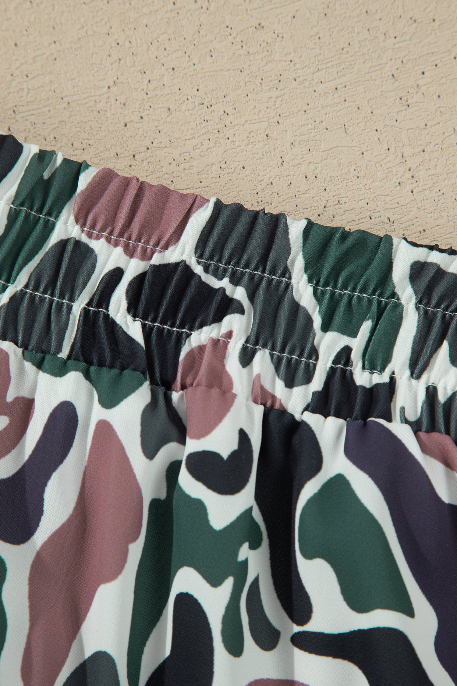 Multicolour Camouflage Print Athletic Lined Shorts-Bottoms/Casual Shorts-[Adult]-[Female]-2022 Online Blue Zone Planet