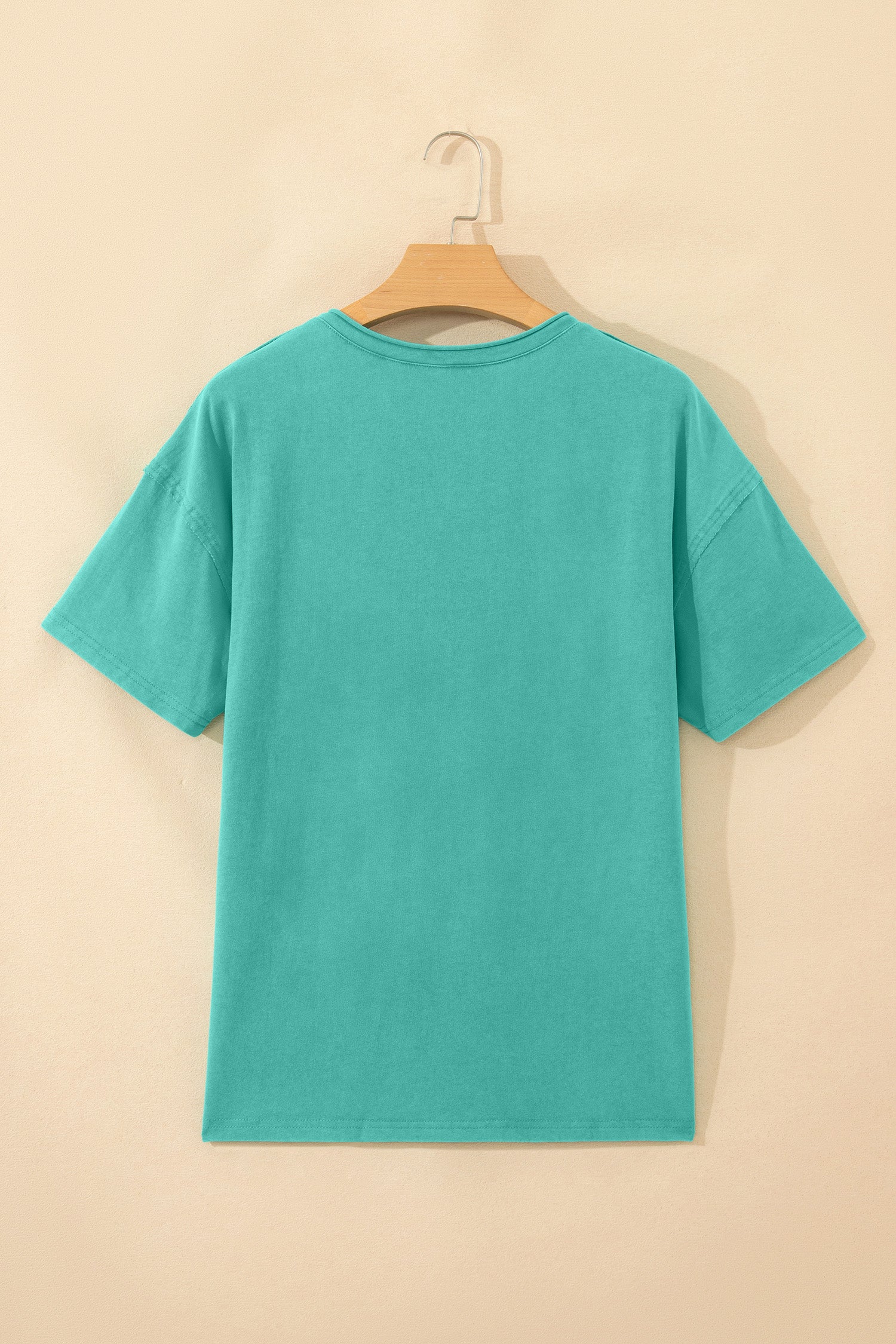 Mint Green Cotton Mineral Wash T Shirt-Tops/Tops & Tees-[Adult]-[Female]-2022 Online Blue Zone Planet
