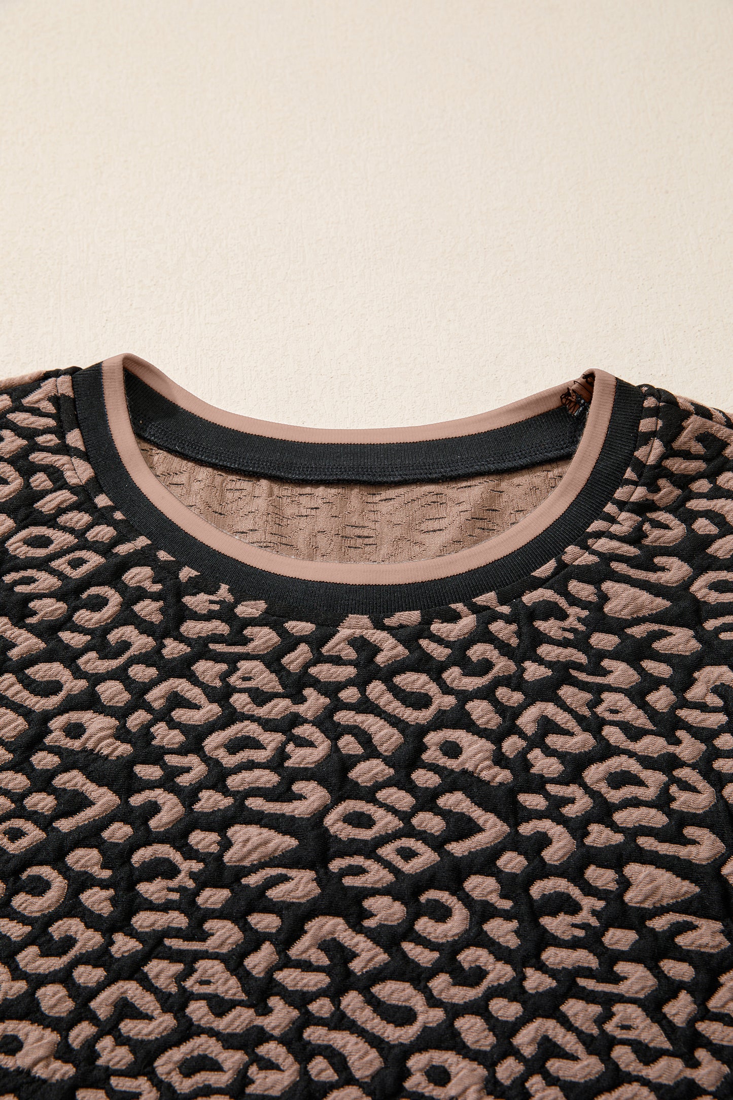 Black Leopard Print Bubble Sleeve Shift Mini Dress-TOPS / DRESSES-[Adult]-[Female]-2022 Online Blue Zone Planet