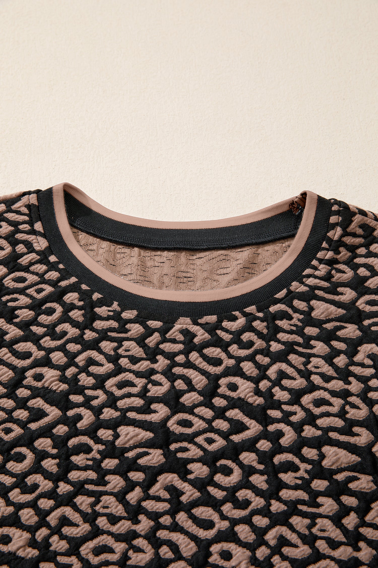 Black Leopard Print Bubble Sleeve Shift Mini Dress-TOPS / DRESSES-[Adult]-[Female]-2022 Online Blue Zone Planet