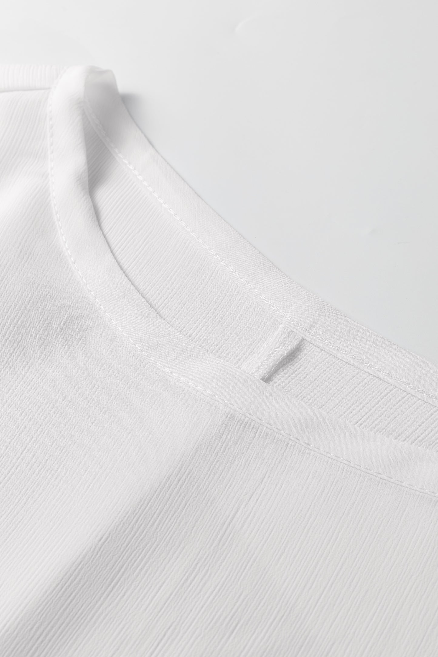 White Smocked Cuffs Semi Sheer Long Sleeve Dolman Blouse-Tops/Blouses & Shirts-[Adult]-[Female]-2022 Online Blue Zone Planet