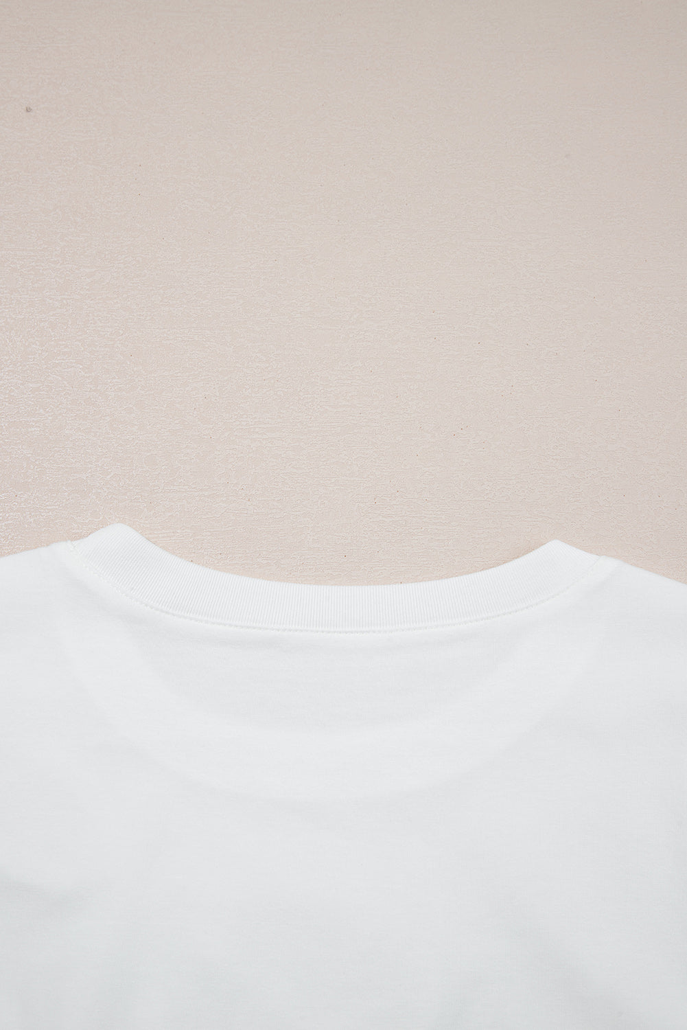 White Rhinestone Bow Embellished Round Neck Tee-Tops/Tops & Tees-[Adult]-[Female]-2022 Online Blue Zone Planet