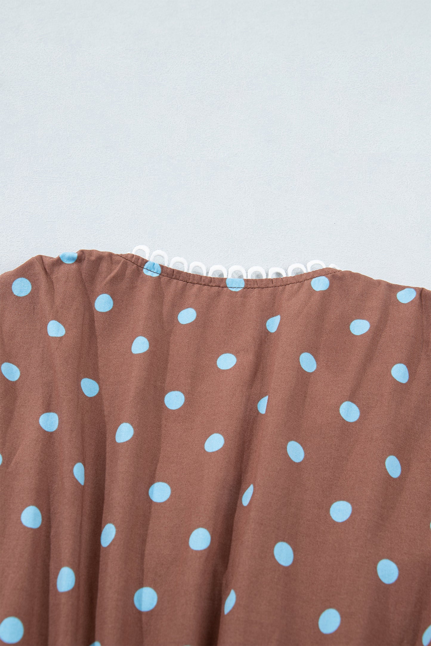 Black Polka Dot Print Contrast Trim V Neck Zip Up Sleeveless Dress-TOPS / DRESSES-[Adult]-[Female]-2022 Online Blue Zone Planet