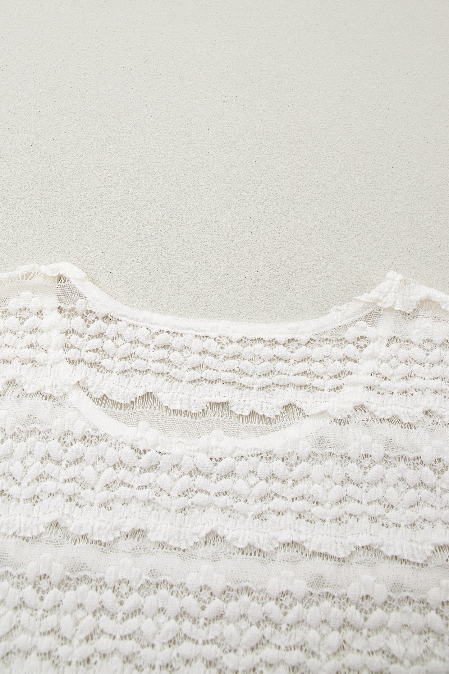 White Sheer Lace Short Sleeve Top-Tops/Tops & Tees-[Adult]-[Female]-2022 Online Blue Zone Planet