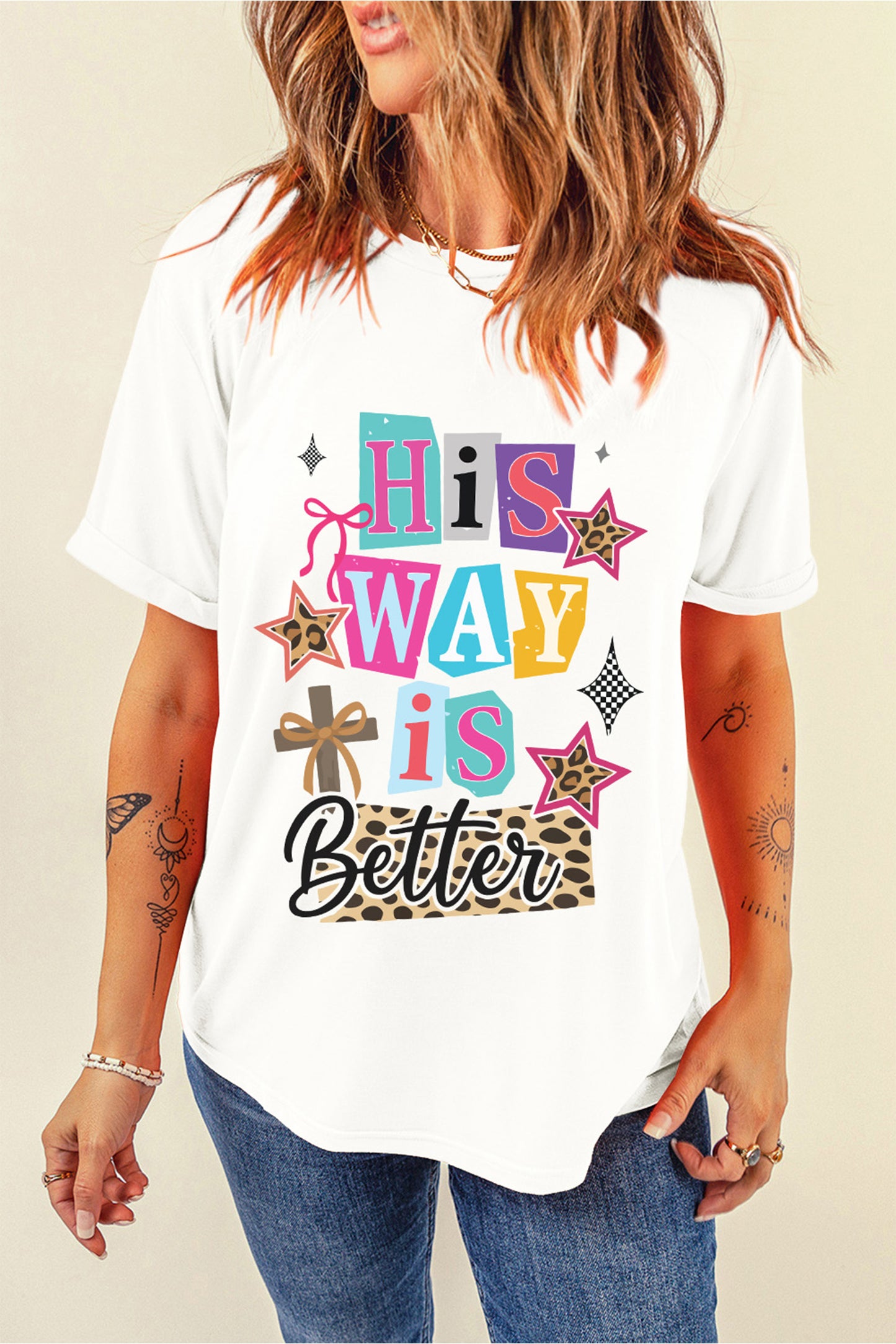 White His Way Is Better Easter Celebration Tee-Graphic Tees-[Adult]-[Female]-2022 Online Blue Zone Planet