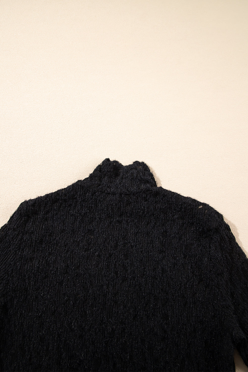 Black Flower Lace See Through Mock Neck Long Sleeve Top-Tops/Long Sleeve Tops-[Adult]-[Female]-2022 Online Blue Zone Planet