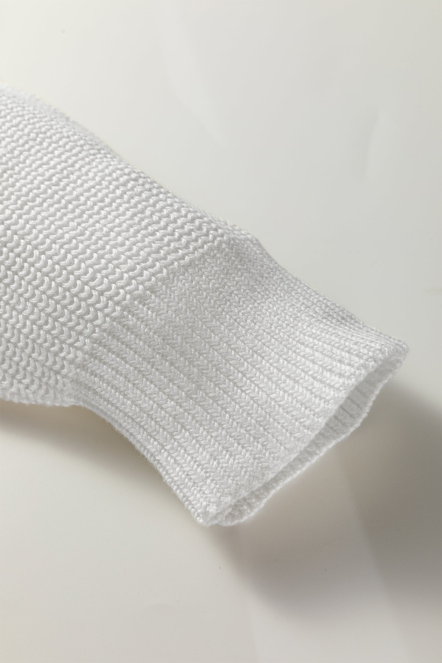 White Asymmetric Neck Drop Shoulder Baggy Slouchy Sweater-TOPS / DRESSES-[Adult]-[Female]-2022 Online Blue Zone Planet