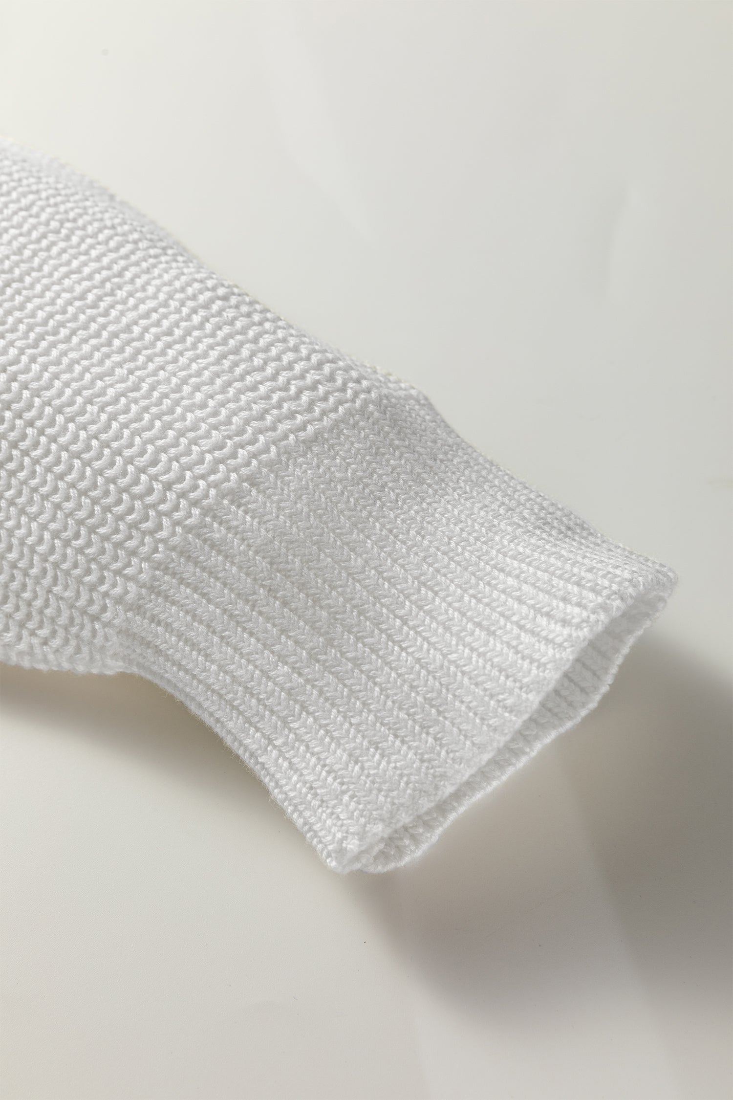 White Asymmetric Neck Drop Shoulder Baggy Slouchy Sweater-TOPS / DRESSES-[Adult]-[Female]-2022 Online Blue Zone Planet