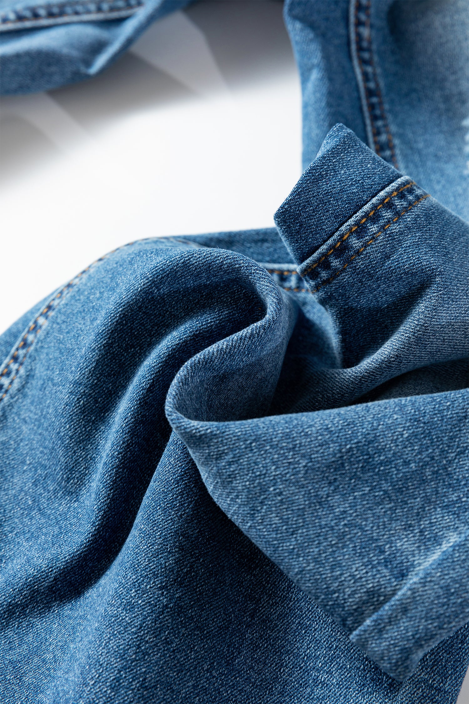 Myosotis Mid Rise Distressed Sneak Peek Straight Leg Jeans-Bottoms/Jeans-[Adult]-[Female]-2022 Online Blue Zone Planet