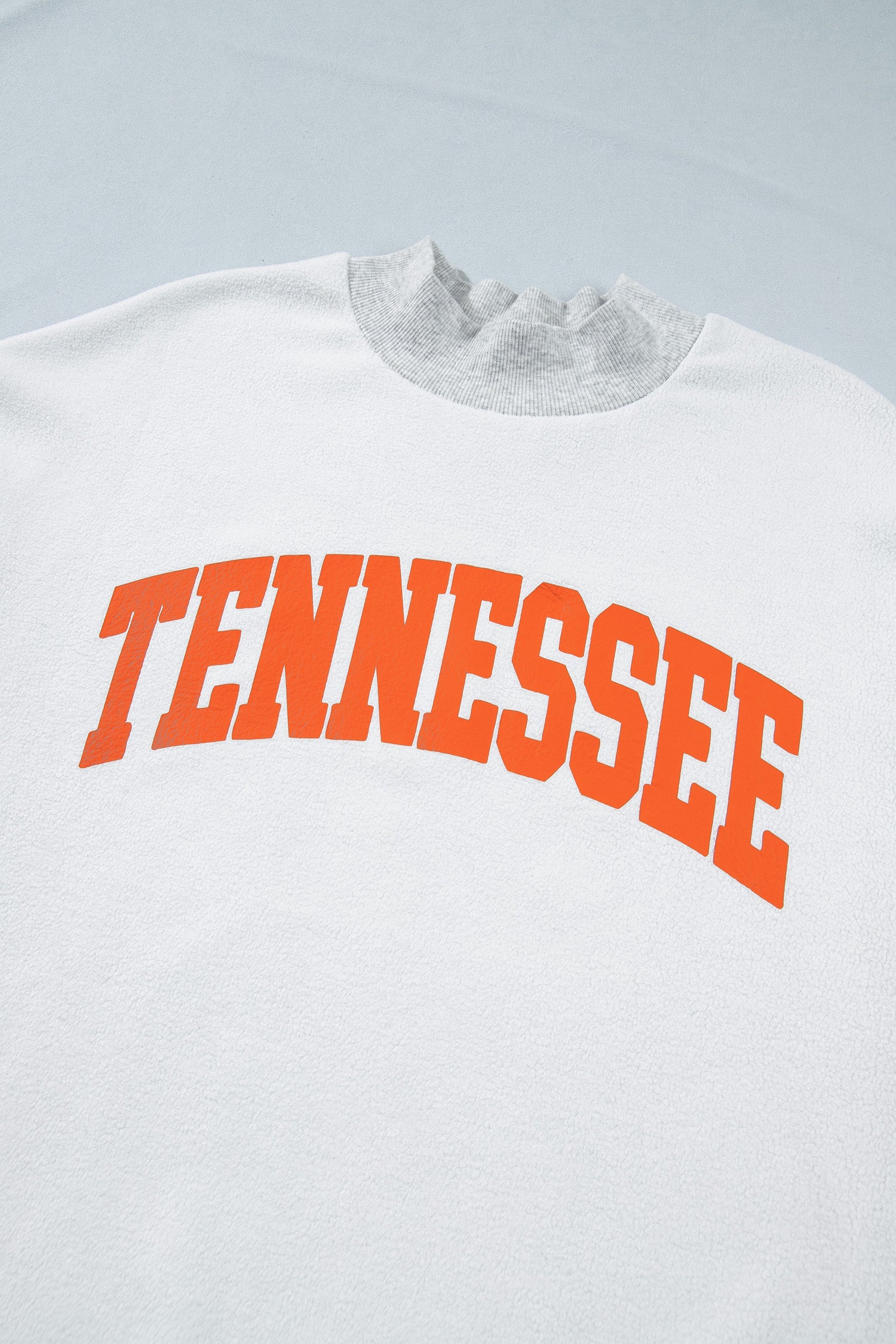 Light Grey TN TENNESSEE Double Printed Reversible Mock Neck Sweatshirt-Graphic/Graphic Sweatshirts-[Adult]-[Female]-2022 Online Blue Zone Planet