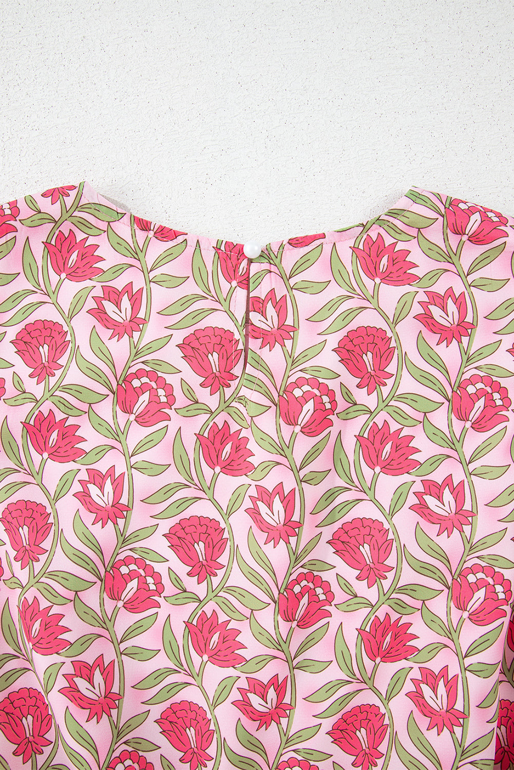 Pink Floral Print Puffy Cropped Tank and Mini Skirt Set-Two Piece Sets/Two Piece Dresses-[Adult]-[Female]-2022 Online Blue Zone Planet