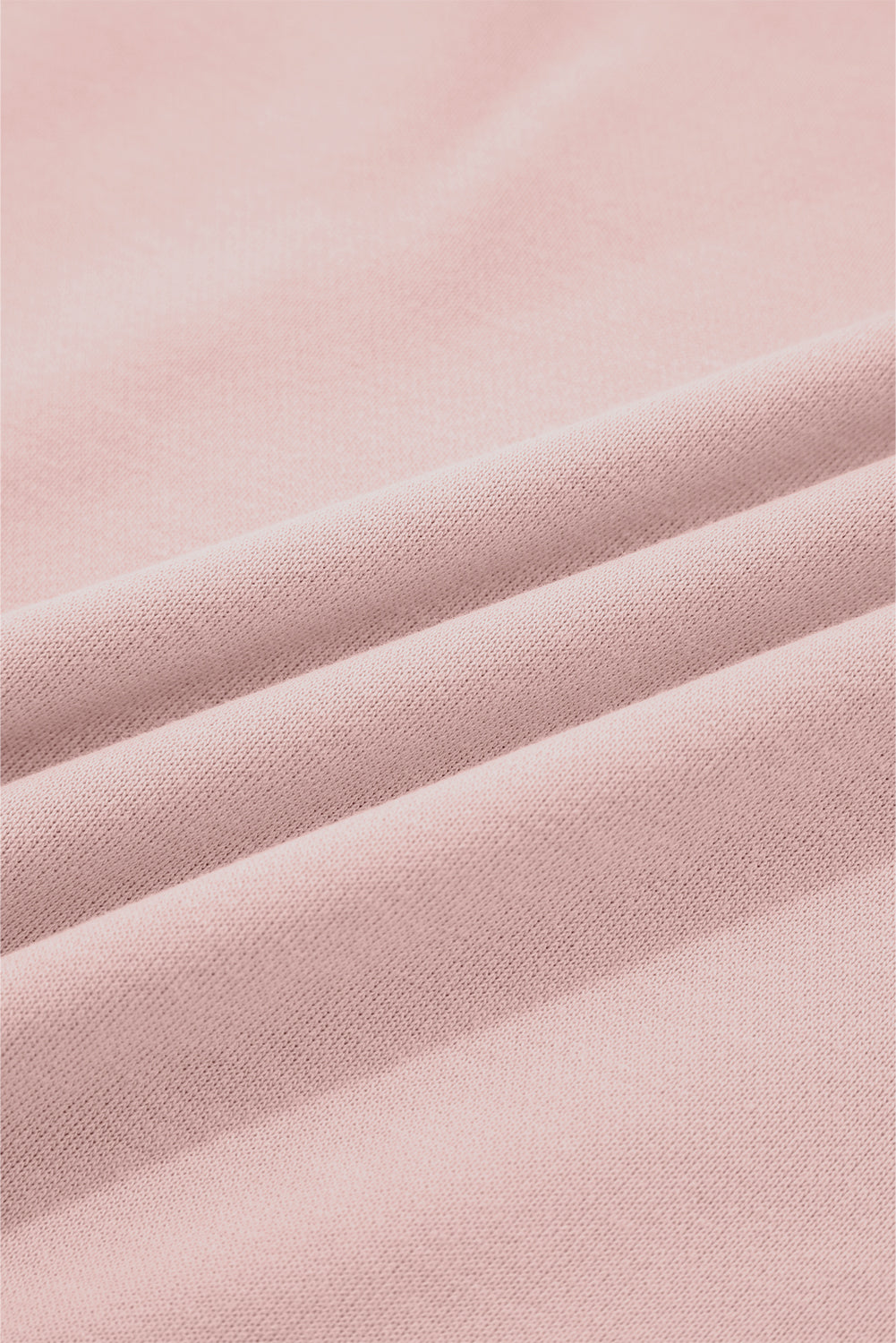 Light Pink Drop Shoulder Puff Sleeve Crop Pullover Drawstring Wide Leg Pants Set-Two Piece Sets/Pant Sets-[Adult]-[Female]-2022 Online Blue Zone Planet