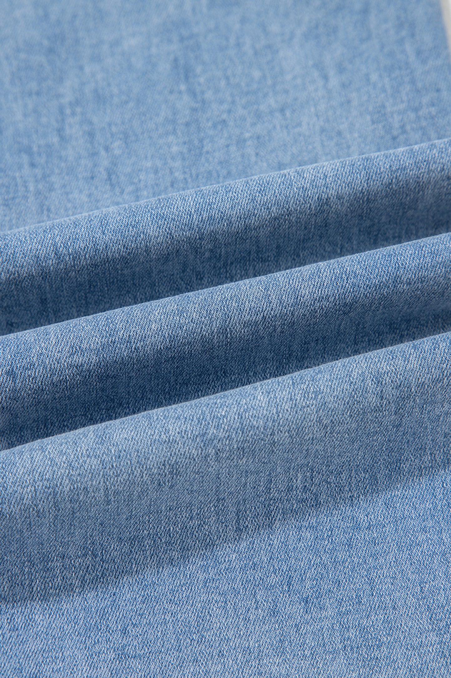Beau Blue Drawstring Waist Wide Leg Ankle Length Jeans-Bottoms/Jeans-[Adult]-[Female]-2022 Online Blue Zone Planet