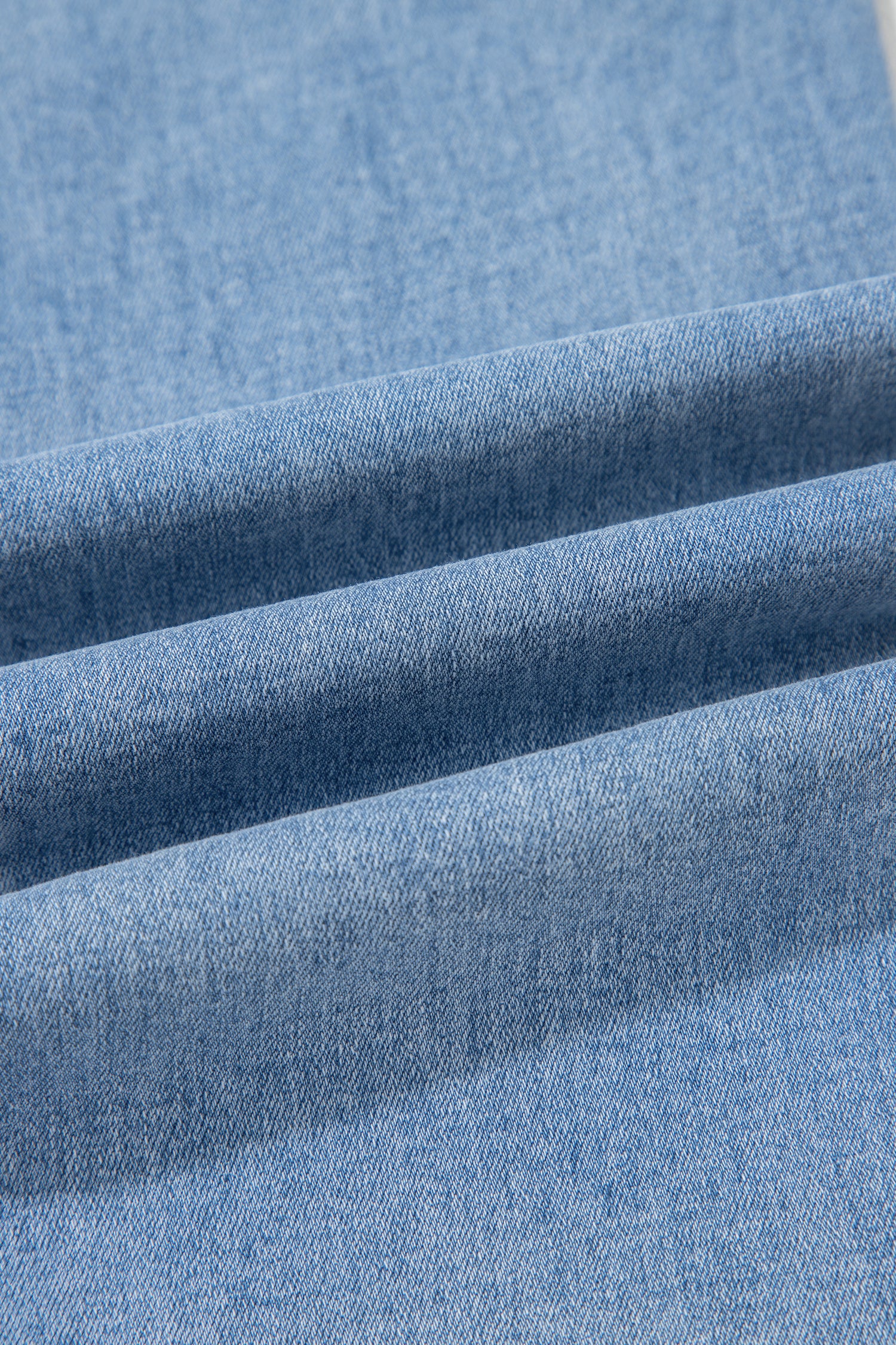 Beau Blue Drawstring Waist Wide Leg Ankle Length Jeans-Bottoms/Jeans-[Adult]-[Female]-2022 Online Blue Zone Planet
