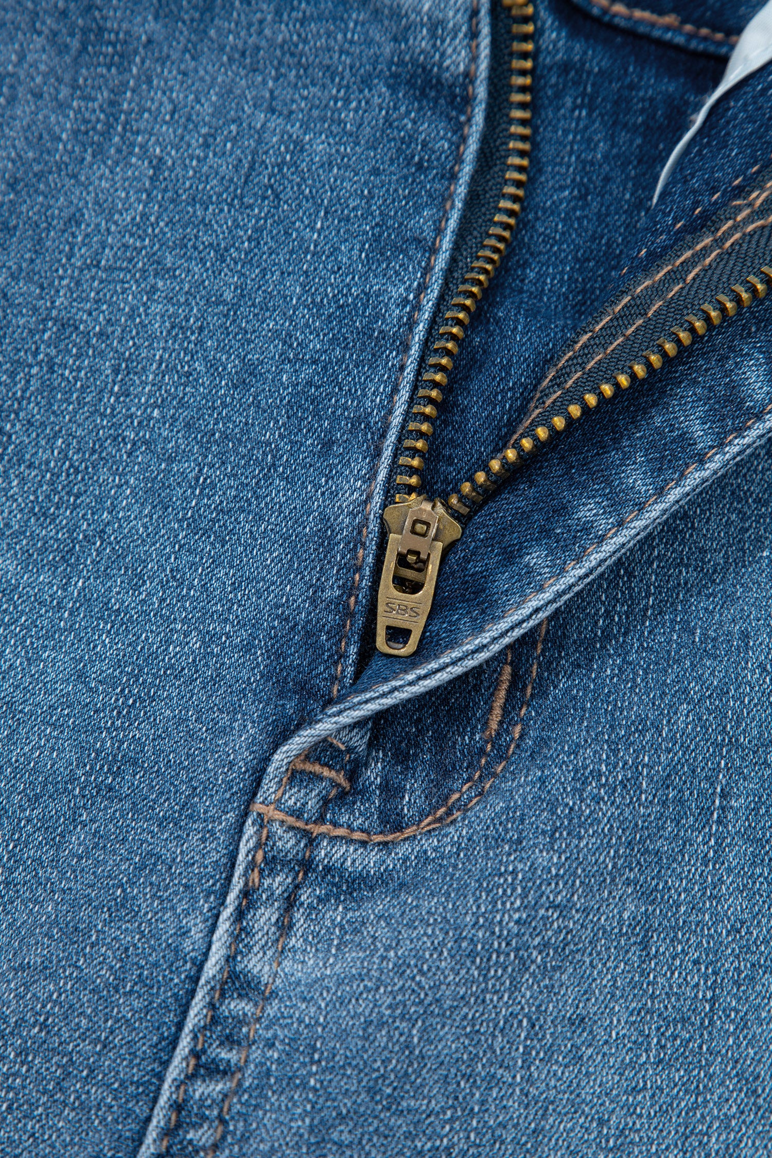 Sail Blue Exposed Stitching Straight Jeans-Bottoms/Jeans-[Adult]-[Female]-2022 Online Blue Zone Planet