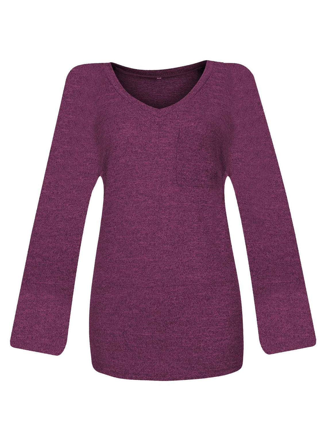 Blue Zone Planet | Round Neck Long Sleeve T-Shirt-TOPS / DRESSES-[Adult]-[Female]-2022 Online Blue Zone Planet