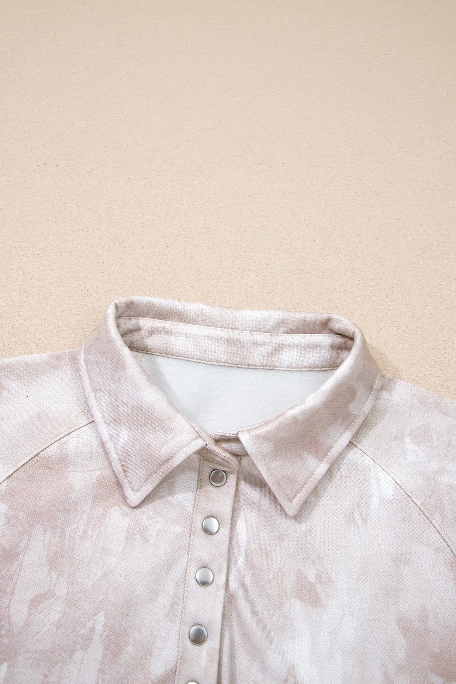 White Abstract Woodland Print Balloon Sleeve Pullover Drawstring Mini Skirt Set-Two Piece Sets/Two Piece Dresses-[Adult]-[Female]-2022 Online Blue Zone Planet