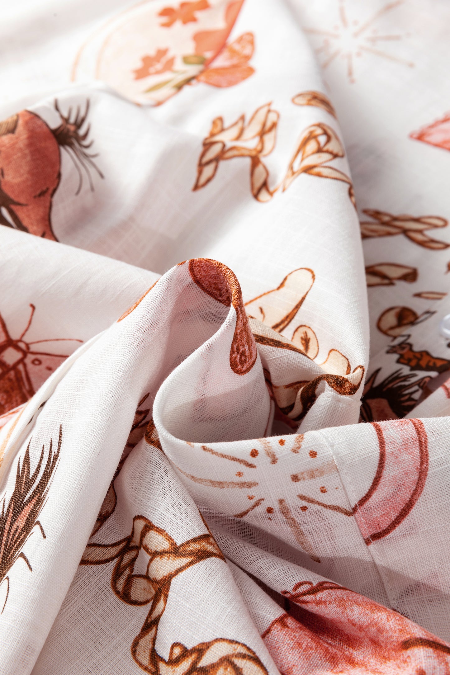 White Rodeo Cowgirl Print Western Button up Shirt-Tops/Blouses & Shirts-[Adult]-[Female]-2022 Online Blue Zone Planet