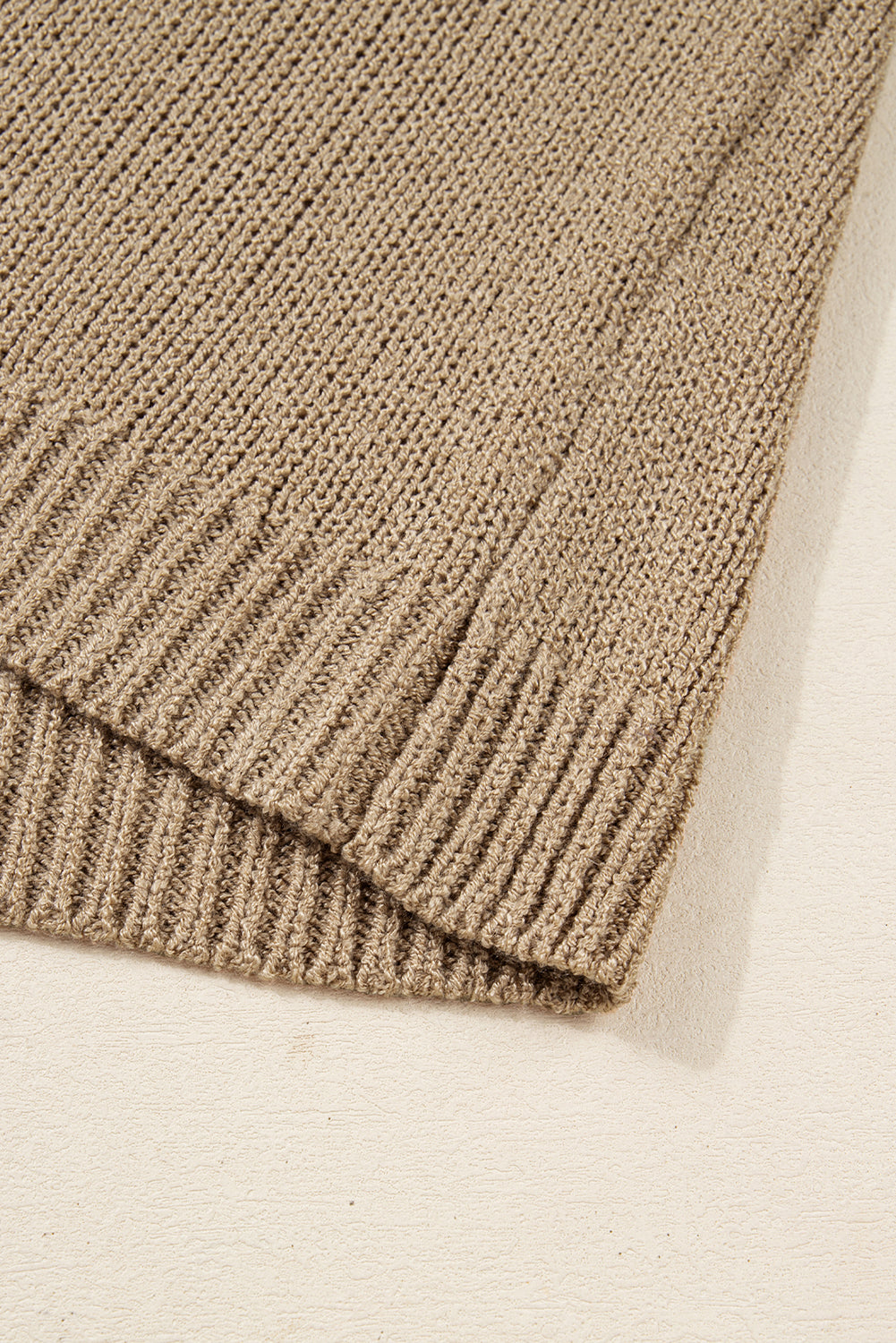 Pale Khaki Oversize Drop Shoulder Slouchy Sweater Dress-TOPS / DRESSES-[Adult]-[Female]-2022 Online Blue Zone Planet