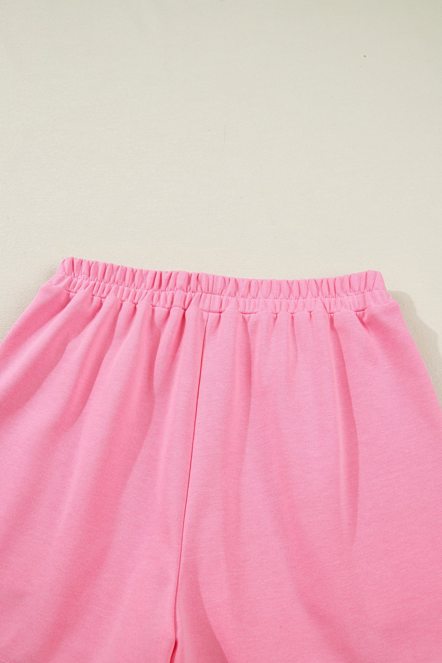 Sachet Pink Plaid Contrasted Double Christmas Tree Patched Raglan Sleeve Pullover 2pcs Short Set-Two Piece Sets/Short Sets-[Adult]-[Female]-2022 Online Blue Zone Planet