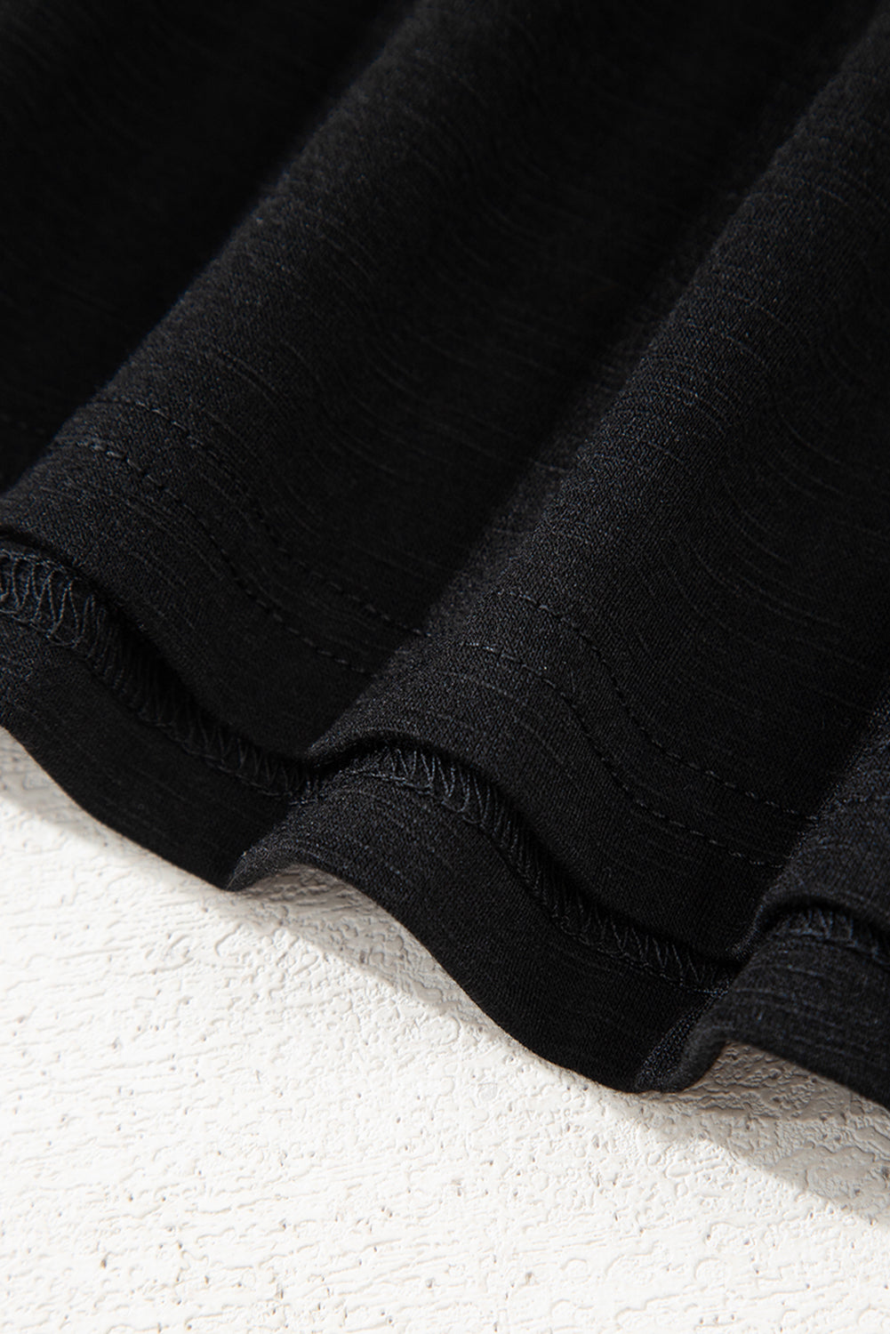 Black Colorful Shirred Yoke Notched V Neck Tank Top-Tops/Tank Tops-[Adult]-[Female]-2022 Online Blue Zone Planet