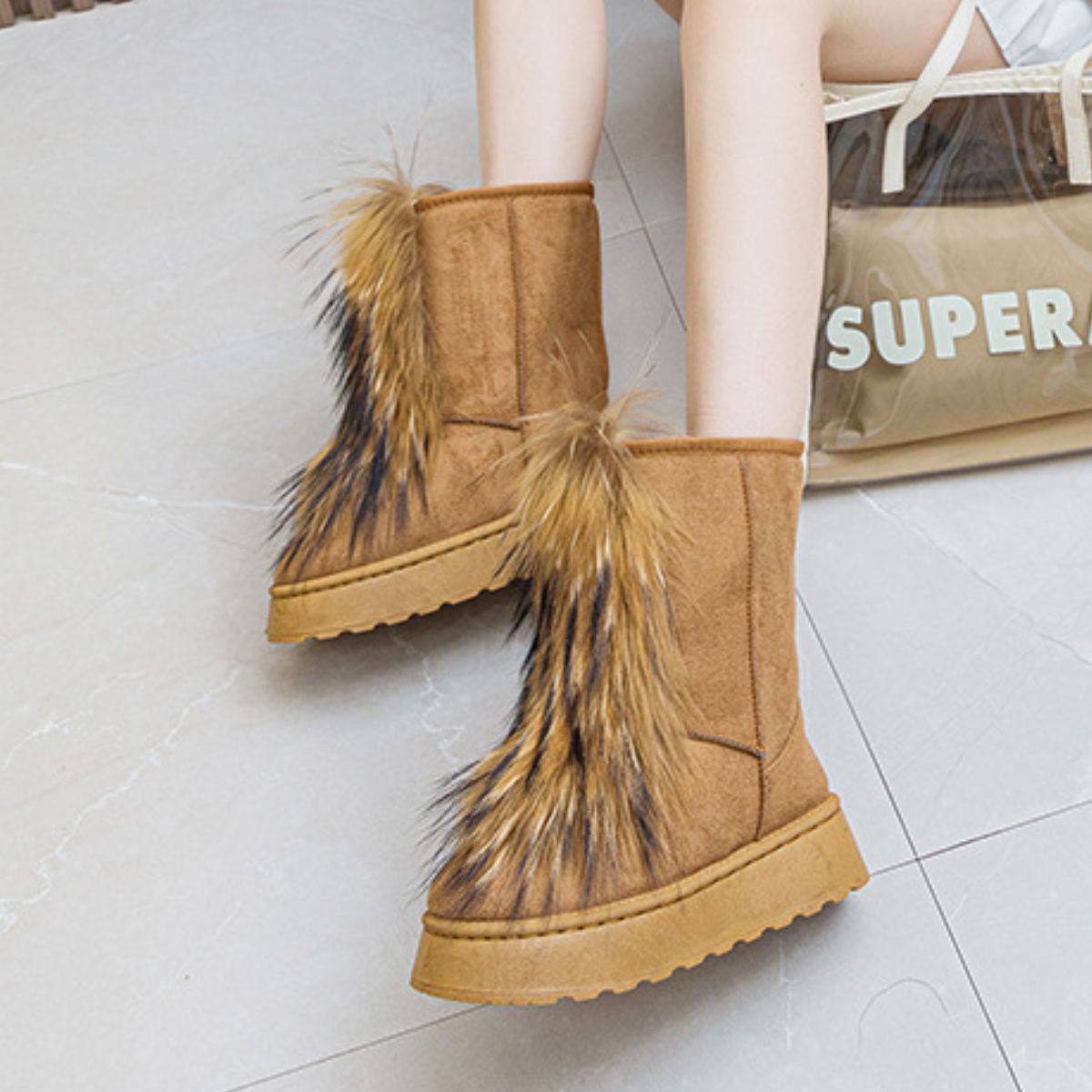 Thermal Suede Platform Boots-SHOES-[Adult]-[Female]-2022 Online Blue Zone Planet