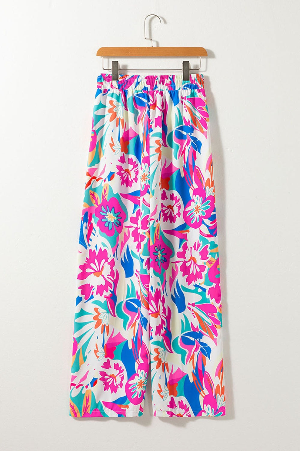 Printed Wide Leg Pants-BOTTOMS SIZES SMALL MEDIUM LARGE-[Adult]-[Female]-2022 Online Blue Zone Planet