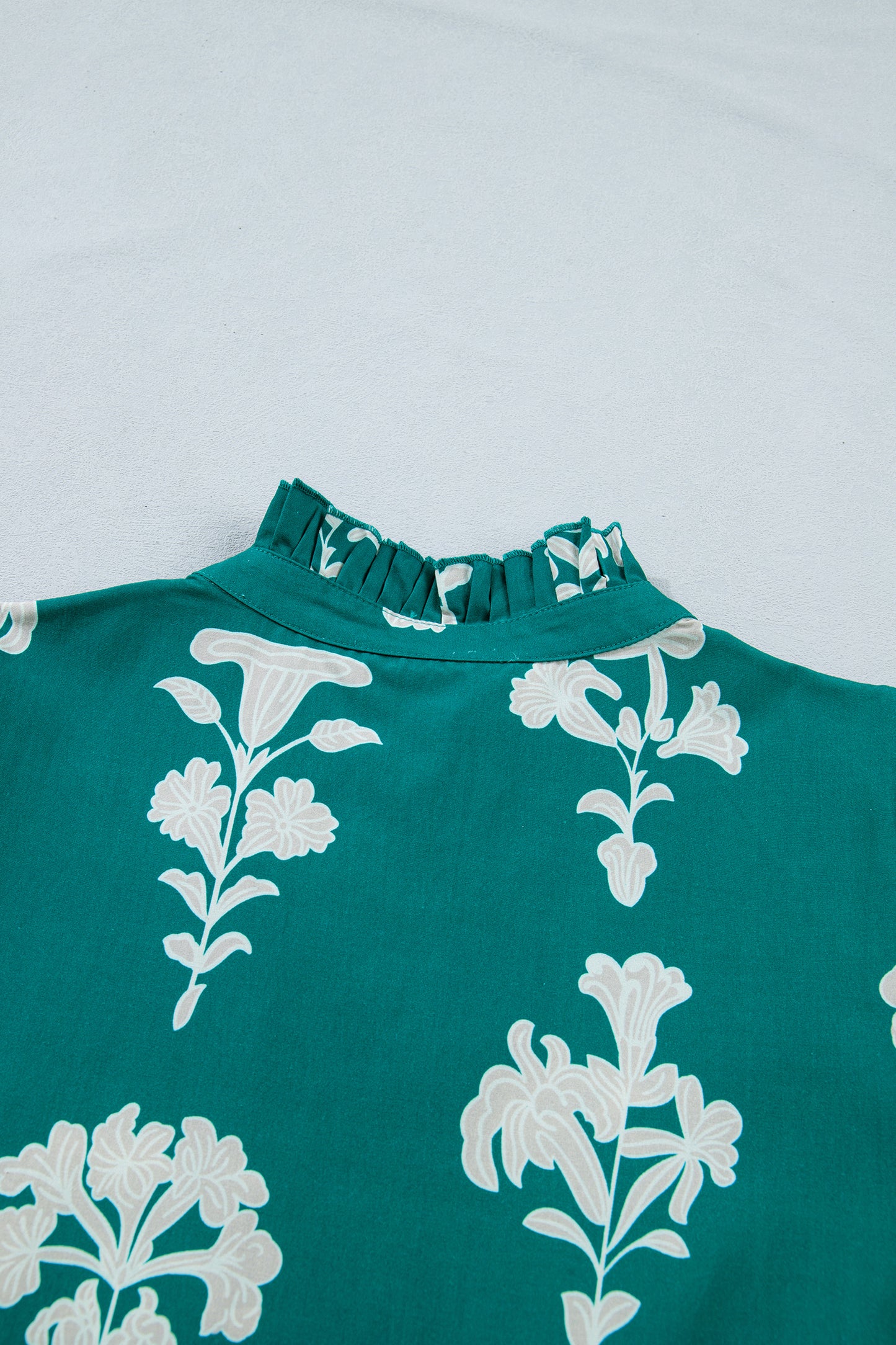 Black Frilled V Neck Puff Short Sleeve Floral Mini Dress-TOPS / DRESSES-[Adult]-[Female]-2022 Online Blue Zone Planet