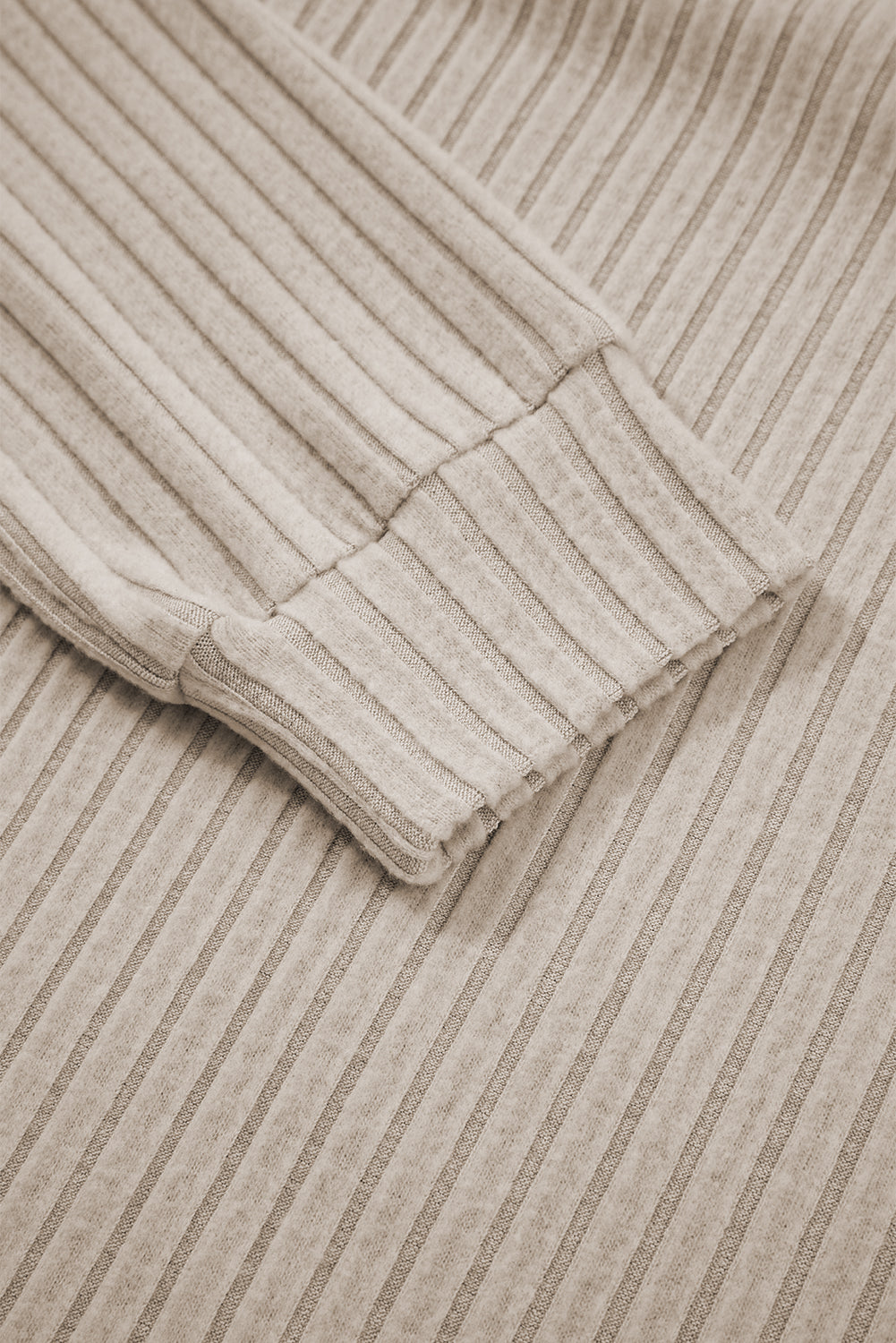 Jet Stream Ribbed Texture Round Neck Long Sleeve Rounded Hem Knit Top-Tops/Long Sleeve Tops-[Adult]-[Female]-2022 Online Blue Zone Planet