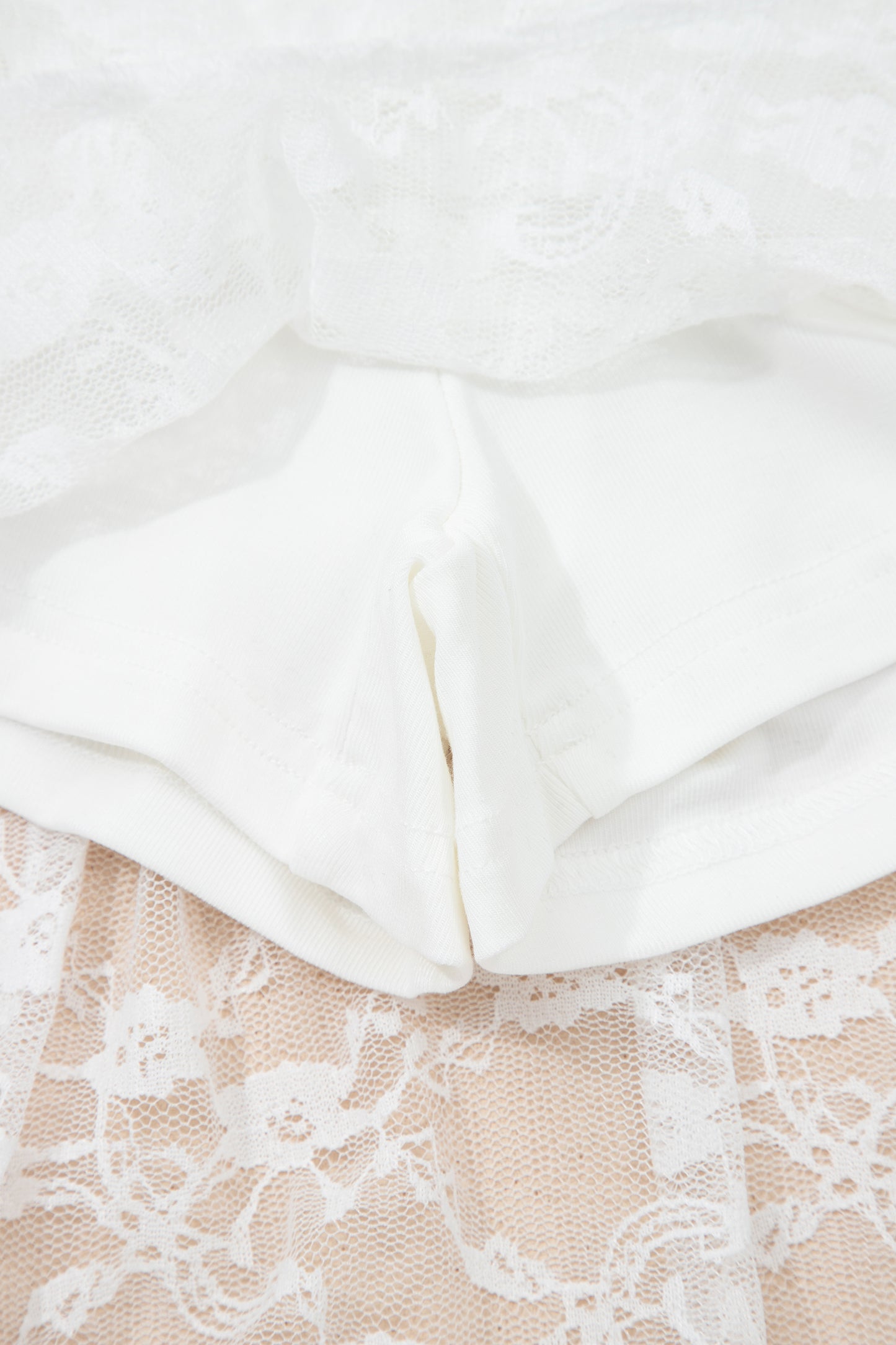 White Sheer Lace Frilly Ruffles High Low Long Skirt-Bottoms/Skirts & Petticoat-[Adult]-[Female]-2022 Online Blue Zone Planet