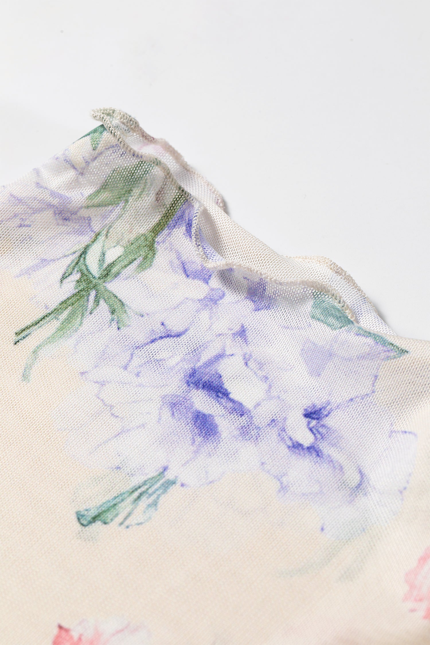 Apricot Floral Print Mock Neck Thumbhole Long Sleeve Top-Tops/Long Sleeve Tops-[Adult]-[Female]-2022 Online Blue Zone Planet