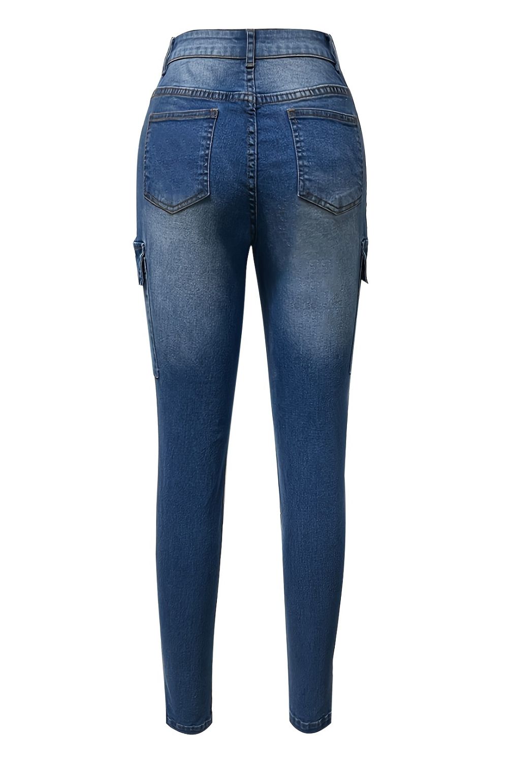 Blue Zone Planet | Skinny Jeans with Pockets-BOTTOMS SIZES SMALL MEDIUM LARGE-[Adult]-[Female]-2022 Online Blue Zone Planet