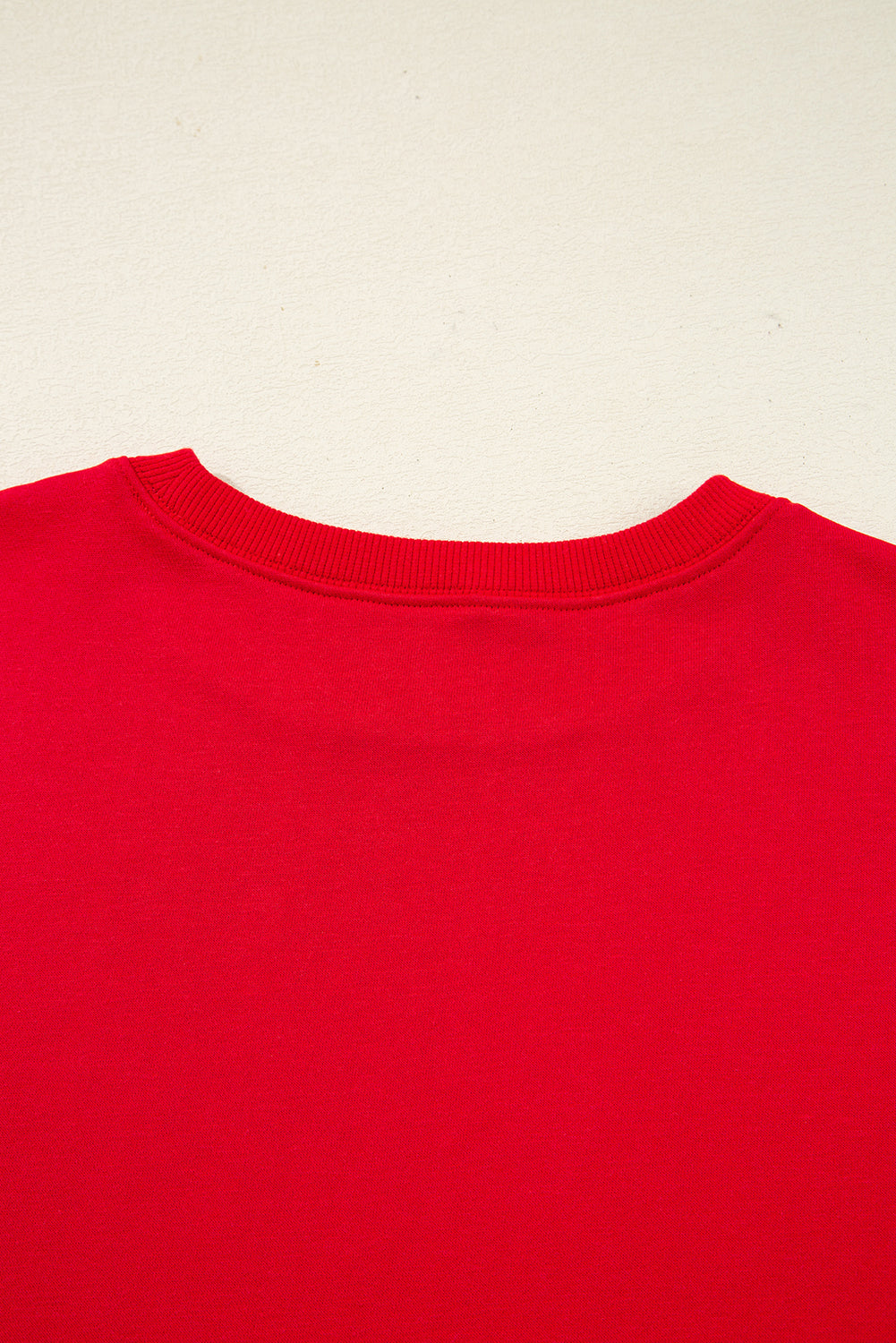 Fiery Red Varsity Striped Sleeve Drop Shoulder Sweatshirt and Short Set-Two Piece Sets/Short Sets-[Adult]-[Female]-2022 Online Blue Zone Planet
