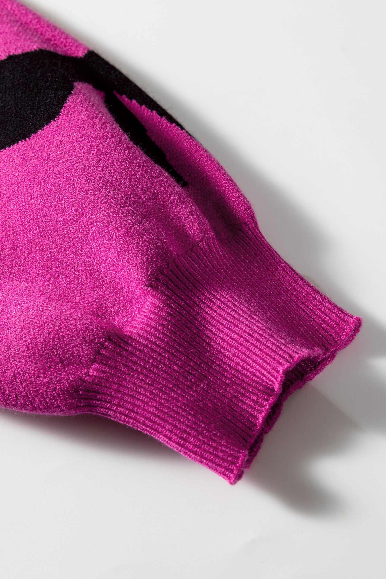 Bright Pink Pearl Embellished Bow Pattern Loose Sweater-TOPS / DRESSES-[Adult]-[Female]-2022 Online Blue Zone Planet