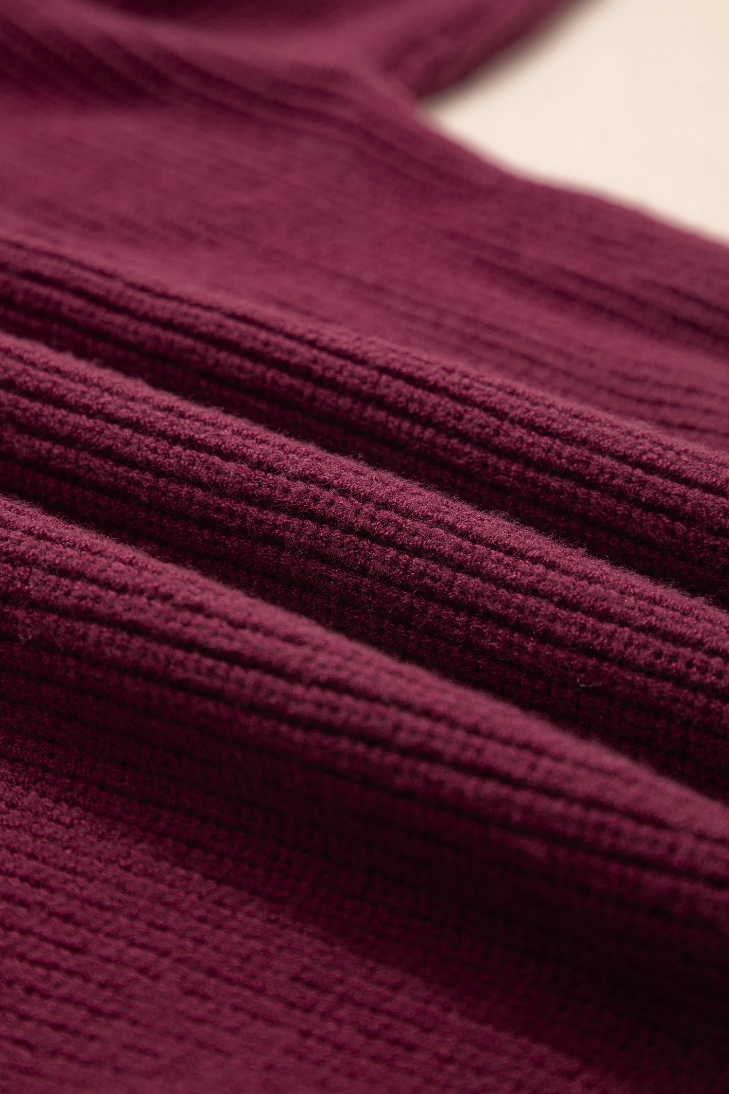 Burgundy Lace Bowknot Asymmetric Neck Sweater-TOPS / DRESSES-[Adult]-[Female]-2022 Online Blue Zone Planet