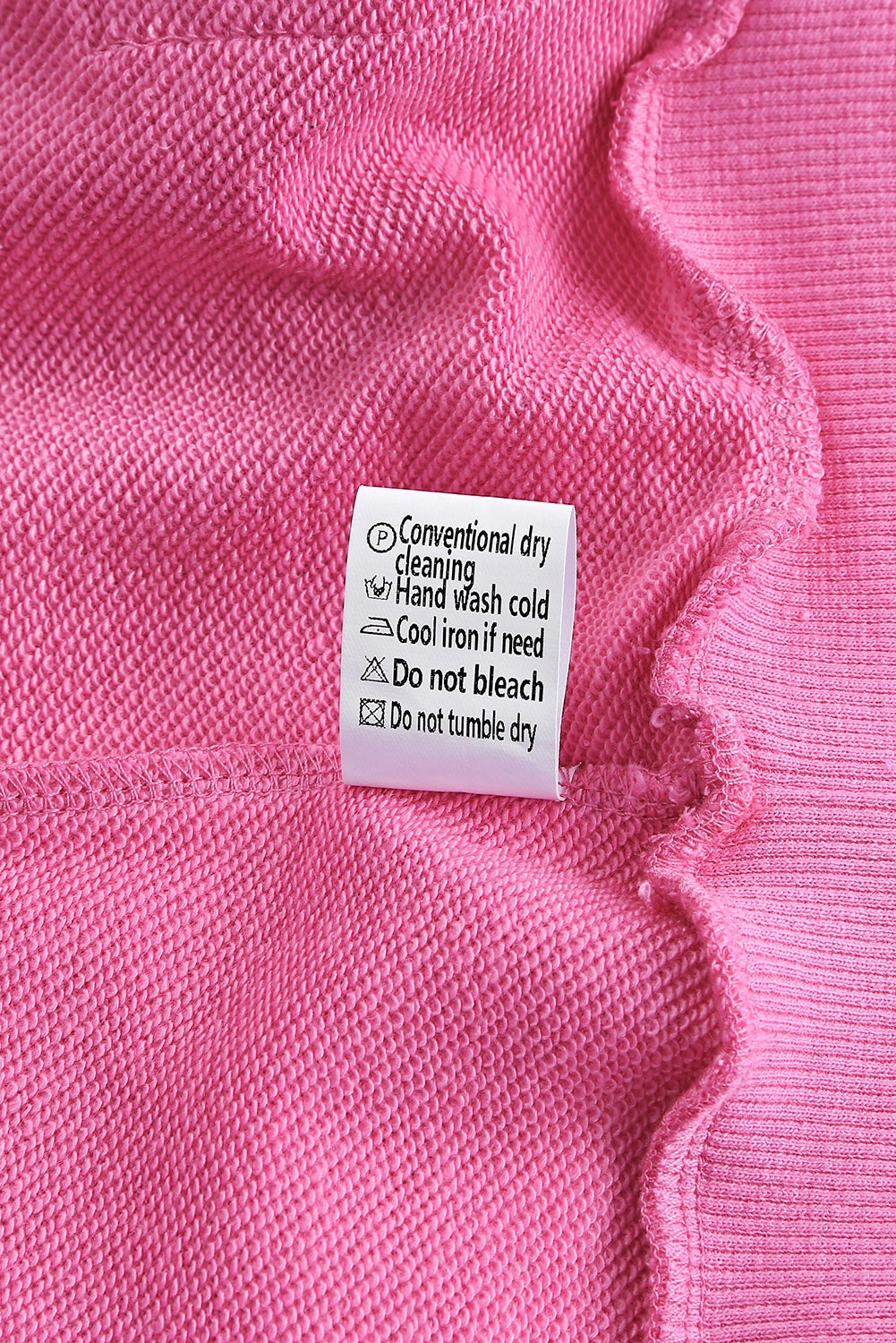 Pink Solid Ripped Hooded Sweatshirt with Kangaroo Pocket-Tops/Sweatshirts & Hoodies-[Adult]-[Female]-2022 Online Blue Zone Planet