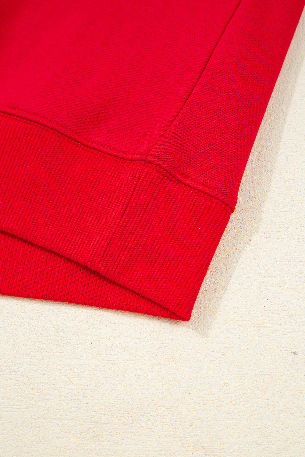 Fiery Red Varsity Striped Sleeve Drop Shoulder Sweatshirt and Short Set-Two Piece Sets/Short Sets-[Adult]-[Female]-2022 Online Blue Zone Planet