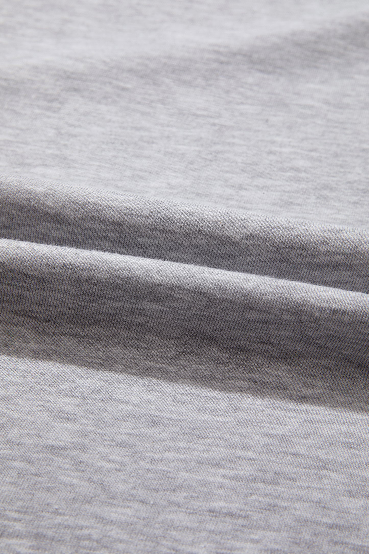 Light Grey Patchwork Detail Raw Edge Oversize Tee-Tops/Tops & Tees-[Adult]-[Female]-2022 Online Blue Zone Planet