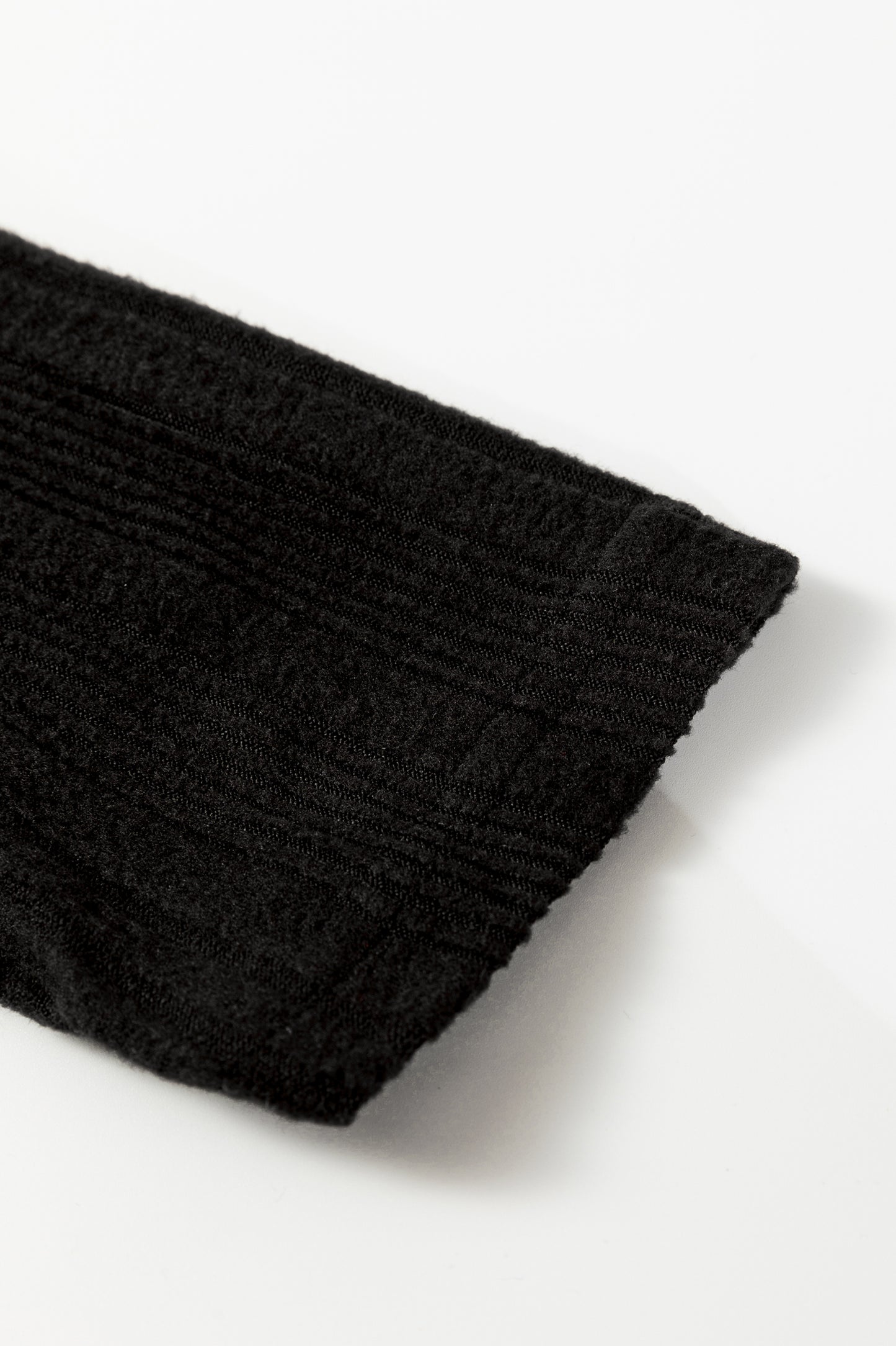 Black Ribbed Open Front Knitted Top With Pockets-Sweaters & Cardigans/Cardigans-[Adult]-[Female]-2022 Online Blue Zone Planet
